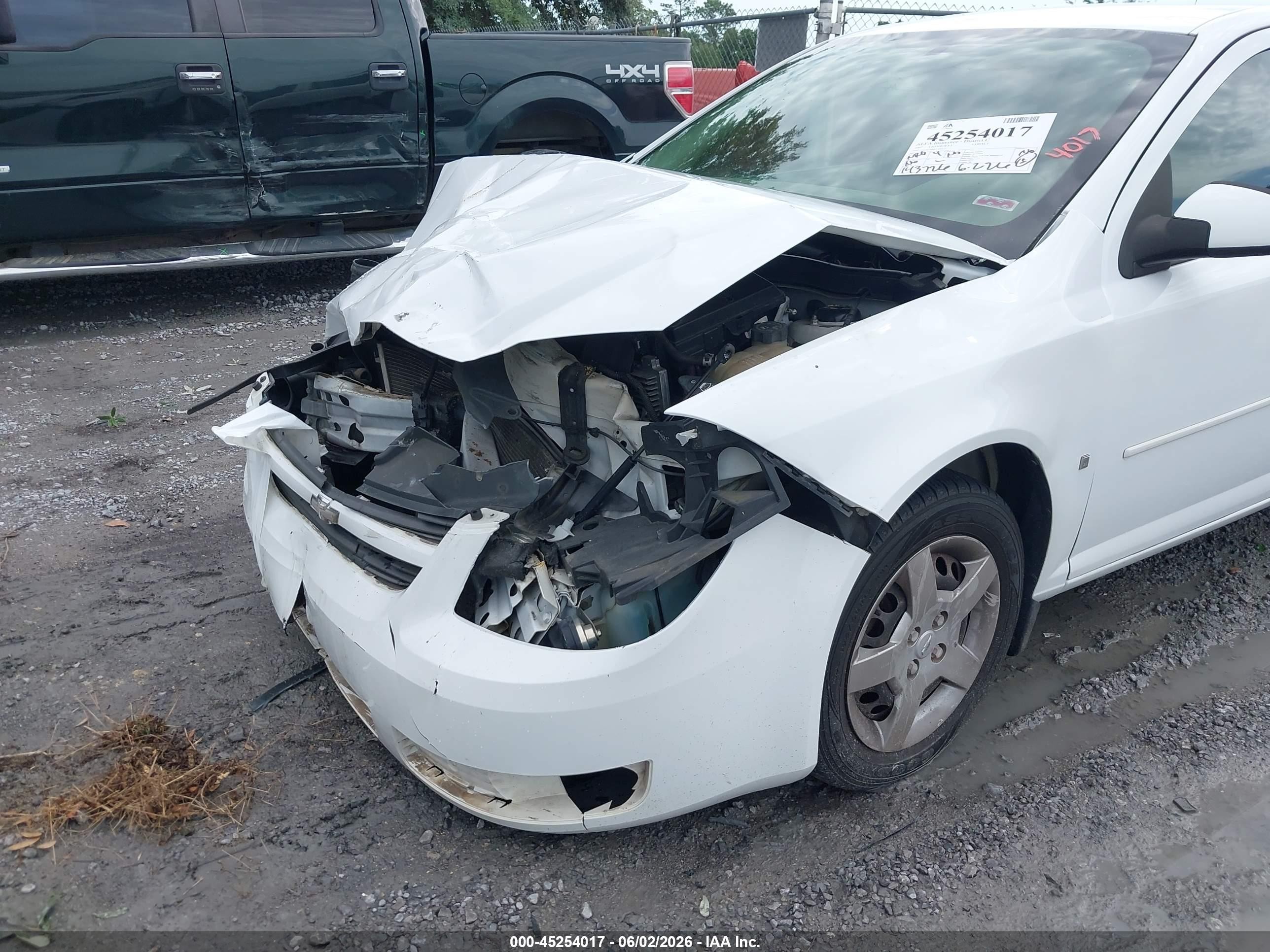 2007 Chevrolet Cobalt Lt White vin: 1G1AL55F877192137