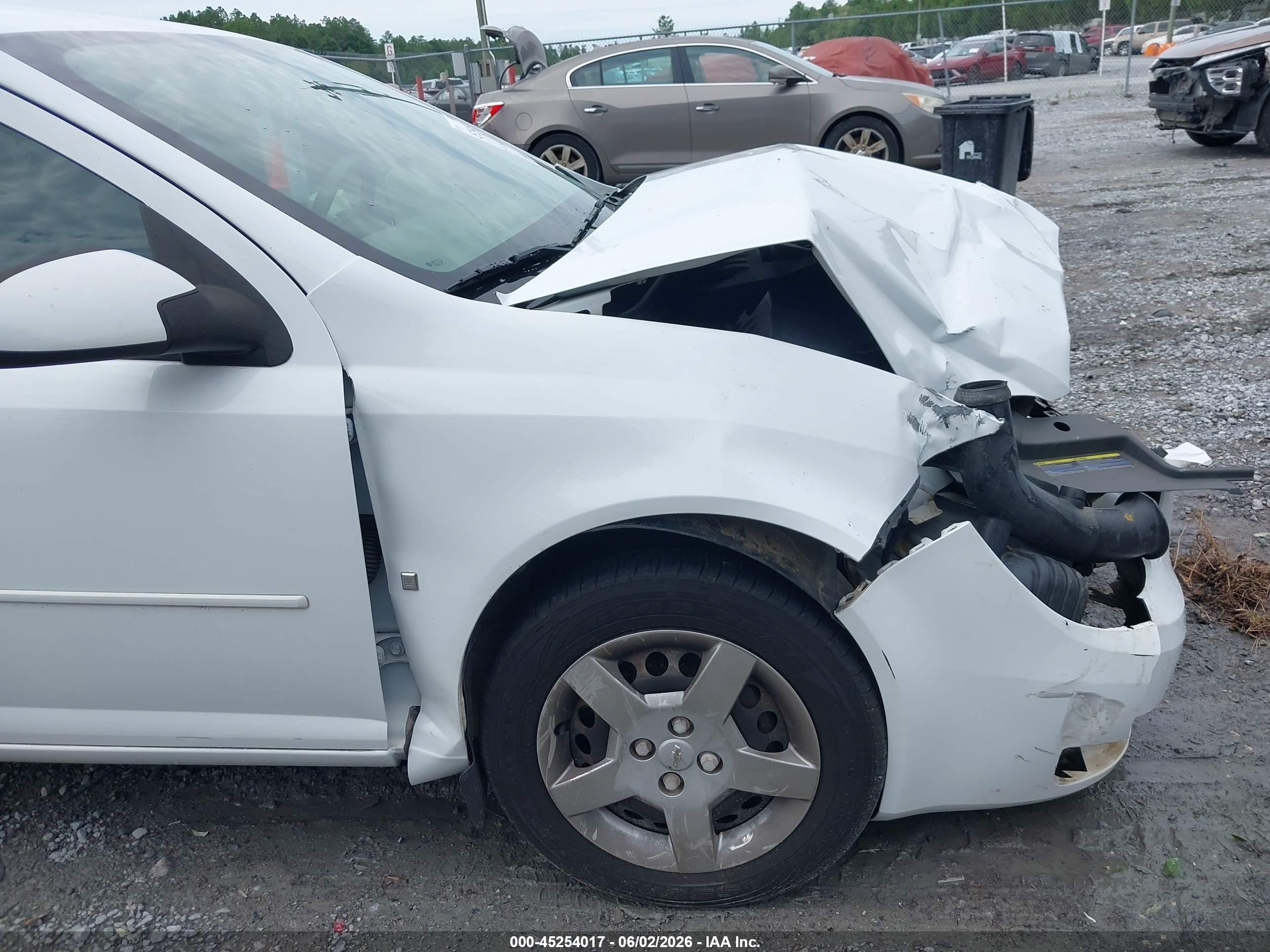 2007 Chevrolet Cobalt Lt White vin: 1G1AL55F877192137