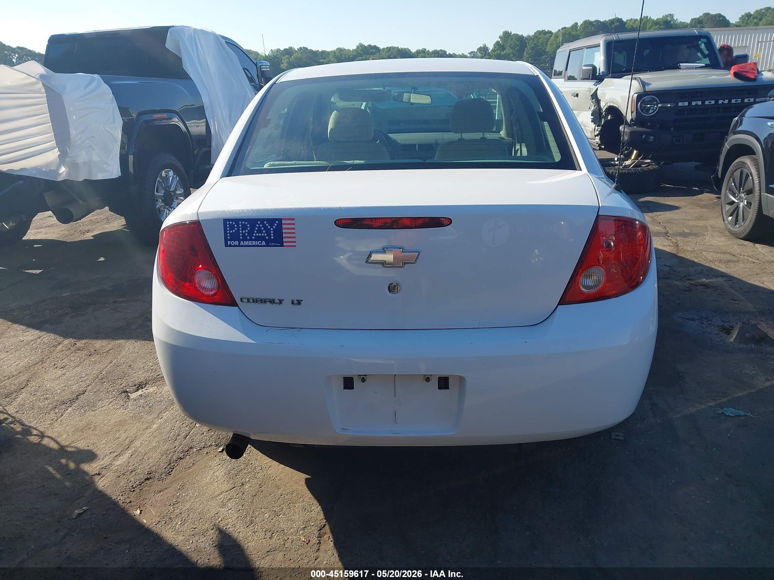 2006 Chevrolet Cobalt Lt Белый vin: 1G1AL55FX67664532