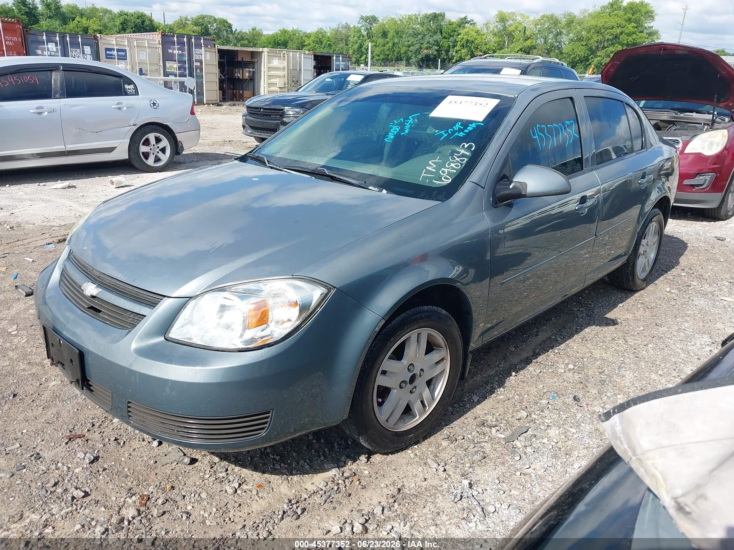 2006 Chevrolet Cobalt Lt Blue vin: 1G1AL55FX67698843