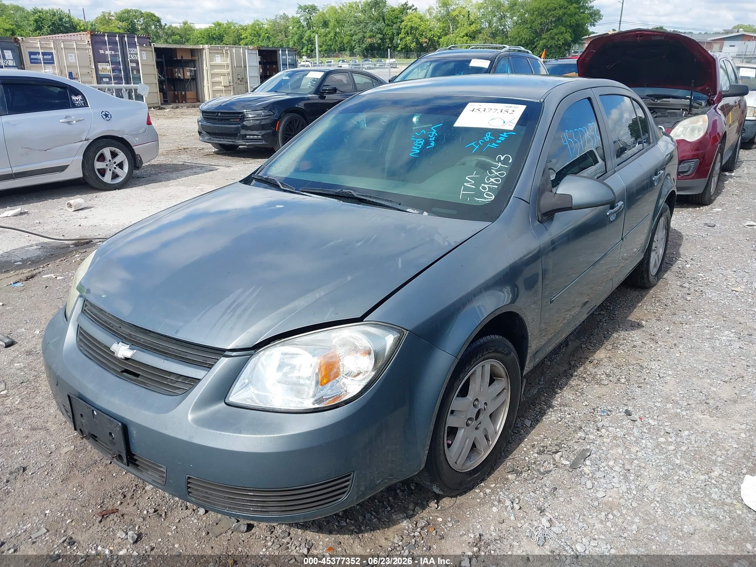 2006 Chevrolet Cobalt Lt Blue vin: 1G1AL55FX67698843