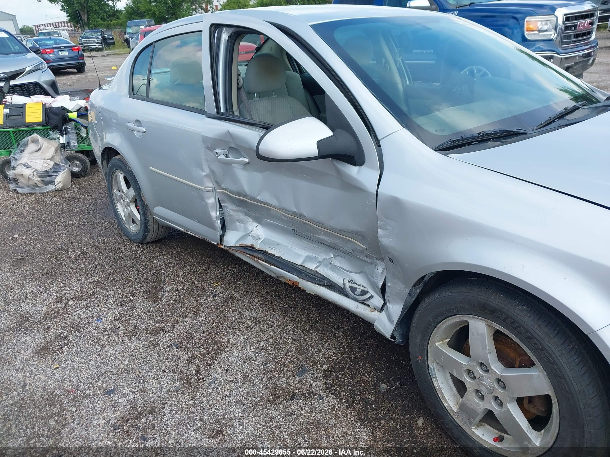 2007 Chevrolet Cobalt Lt Gray vin: 1G1AL55FX77308101