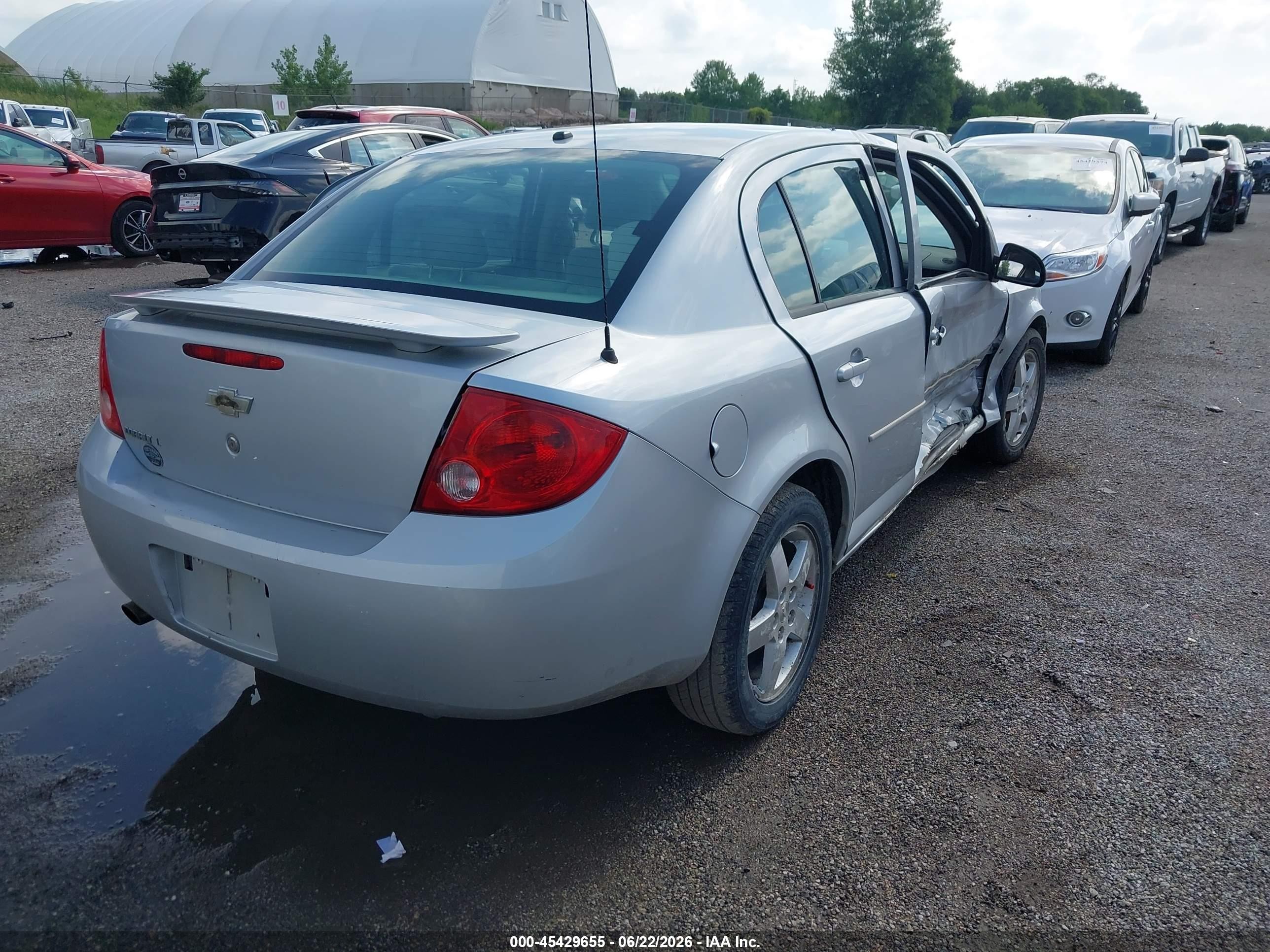 2007 Chevrolet Cobalt Lt Gray vin: 1G1AL55FX77308101