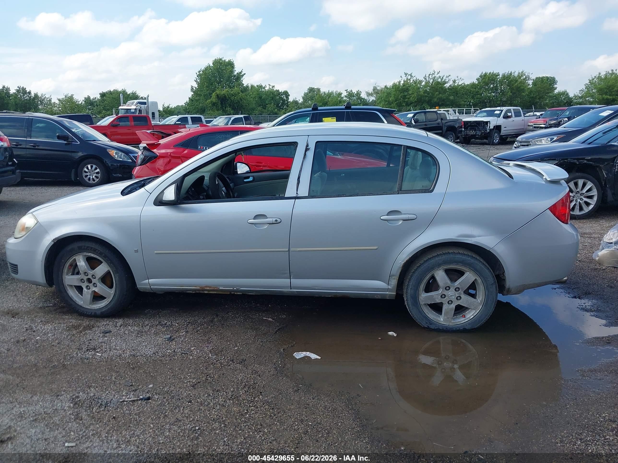 2007 Chevrolet Cobalt Lt Gray vin: 1G1AL55FX77308101