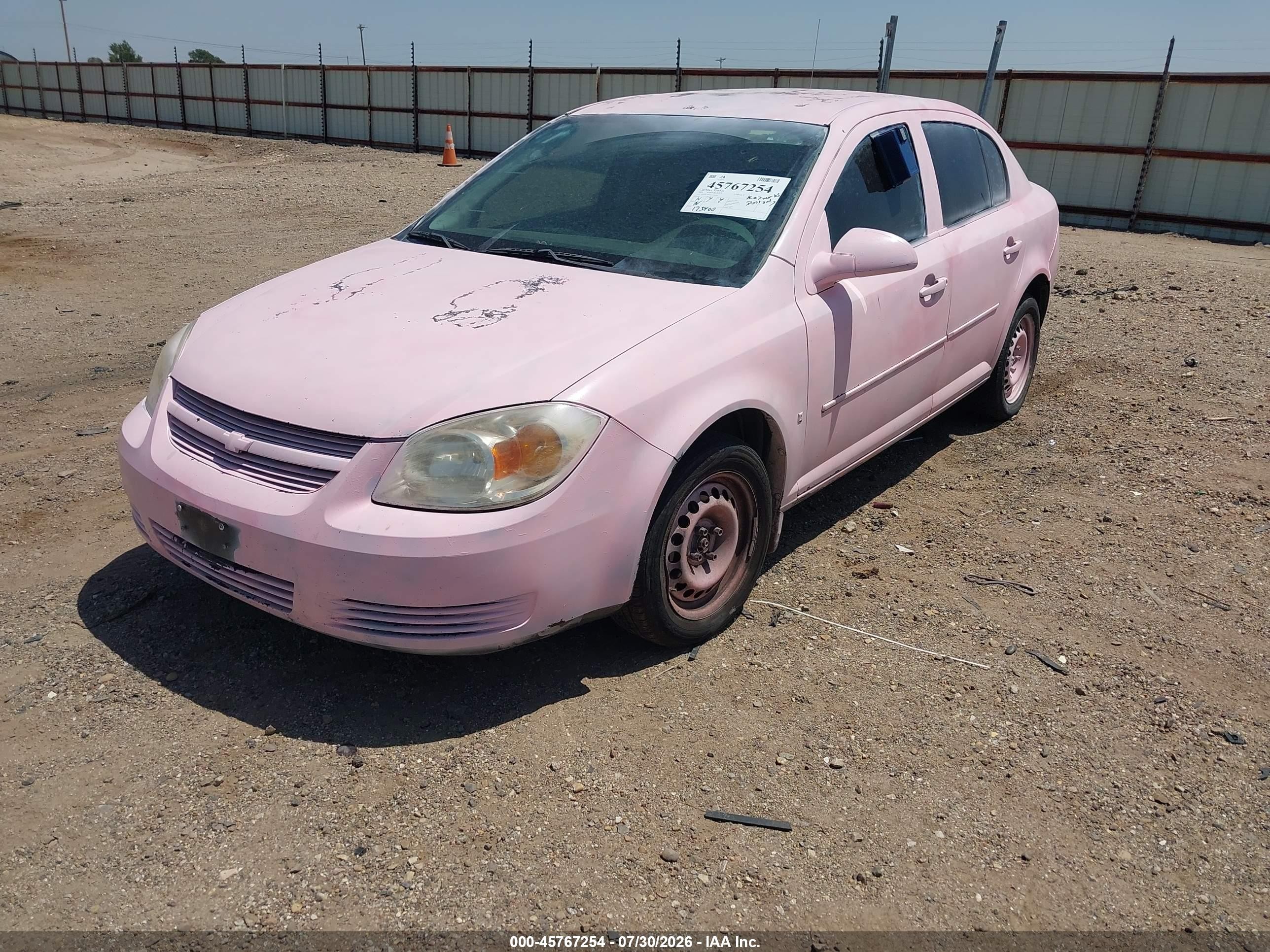 2008 Chevrolet Cobalt Lt Pink vin: 1G1AL58F087128140