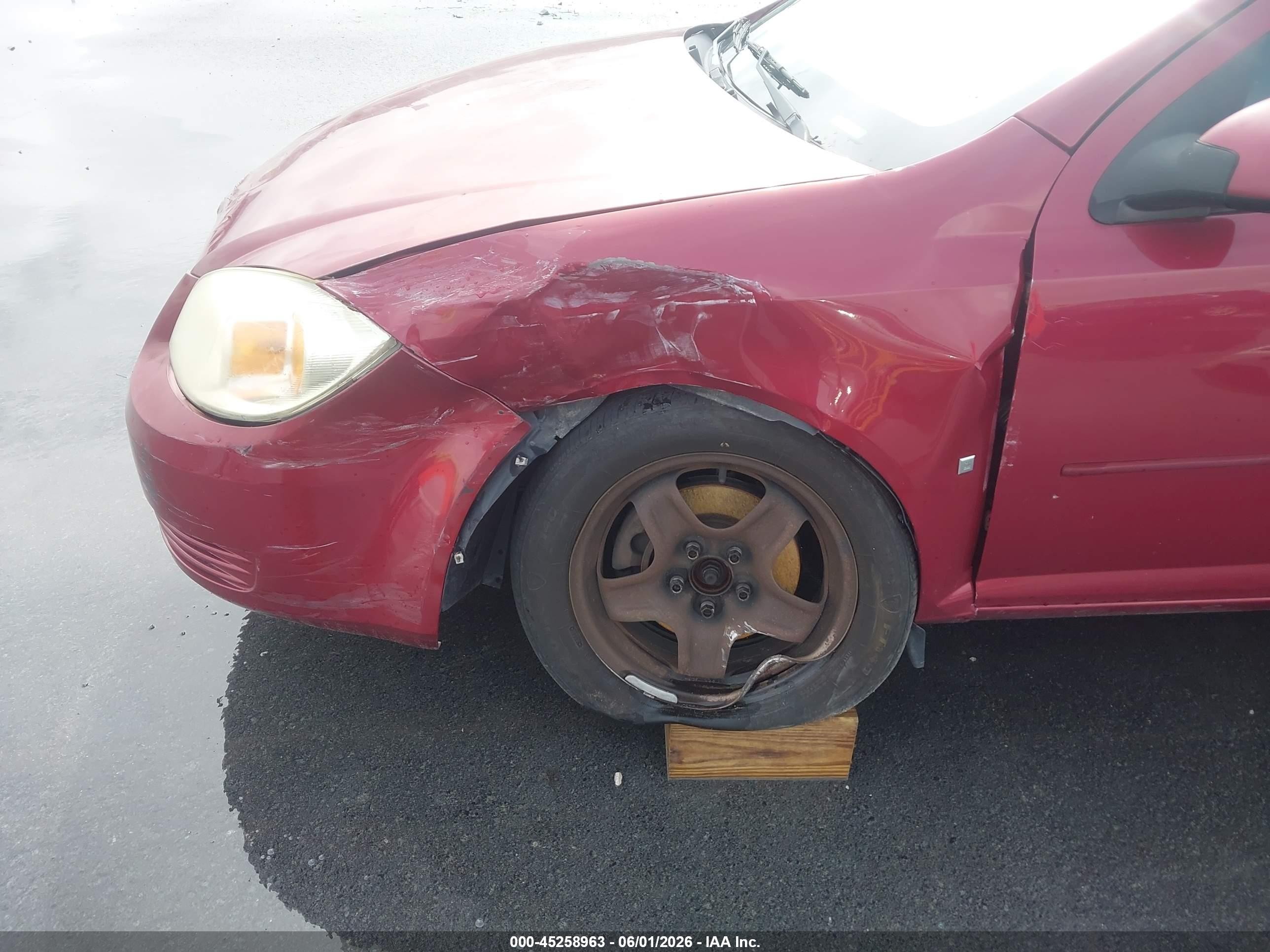 2008 Chevrolet Cobalt Lt Maroon vin: 1G1AL58F087190444