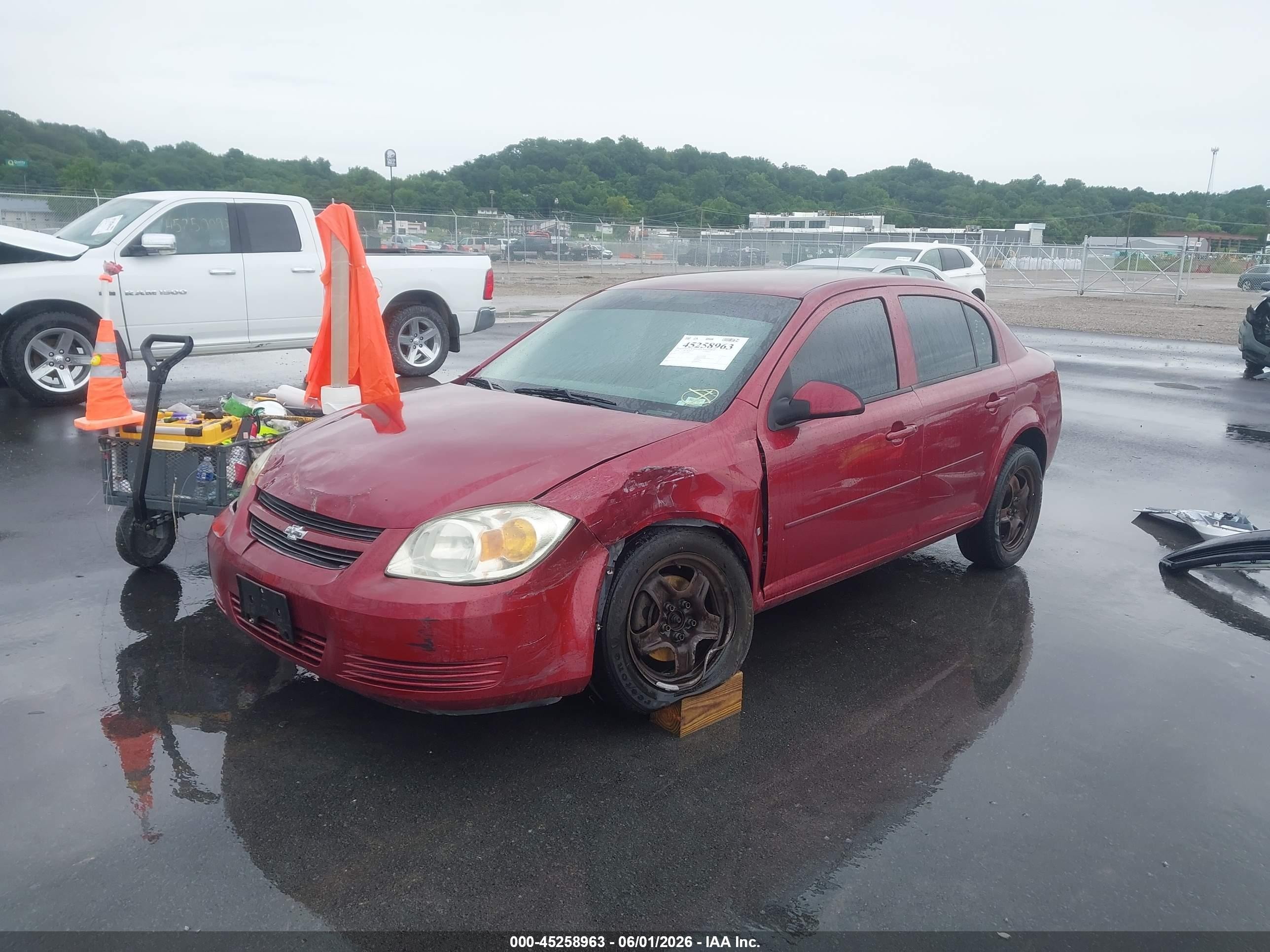2008 Chevrolet Cobalt Lt Maroon vin: 1G1AL58F087190444