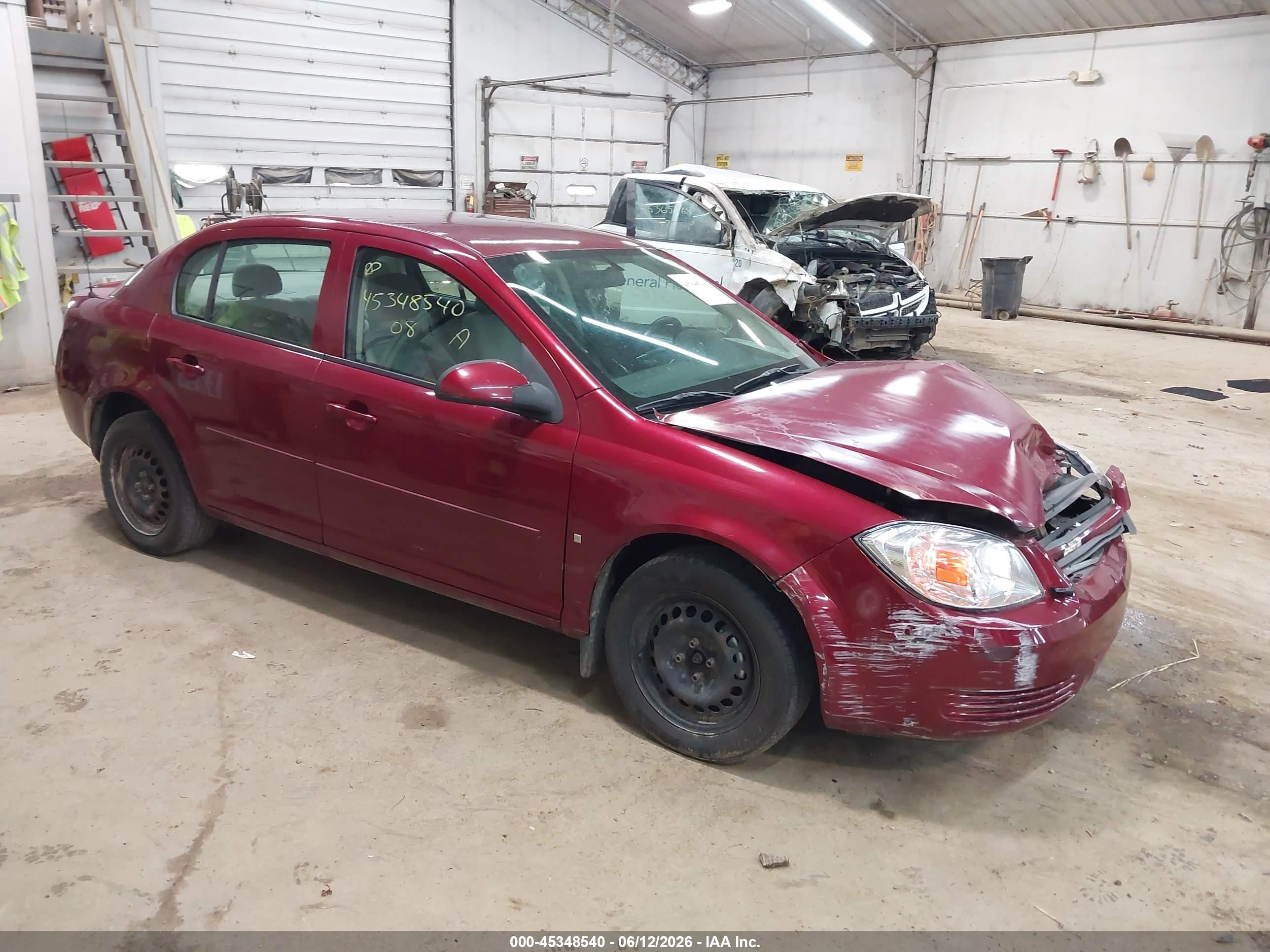 2008 Chevrolet Cobalt Lt Burgundy vin: 1G1AL58F087336339