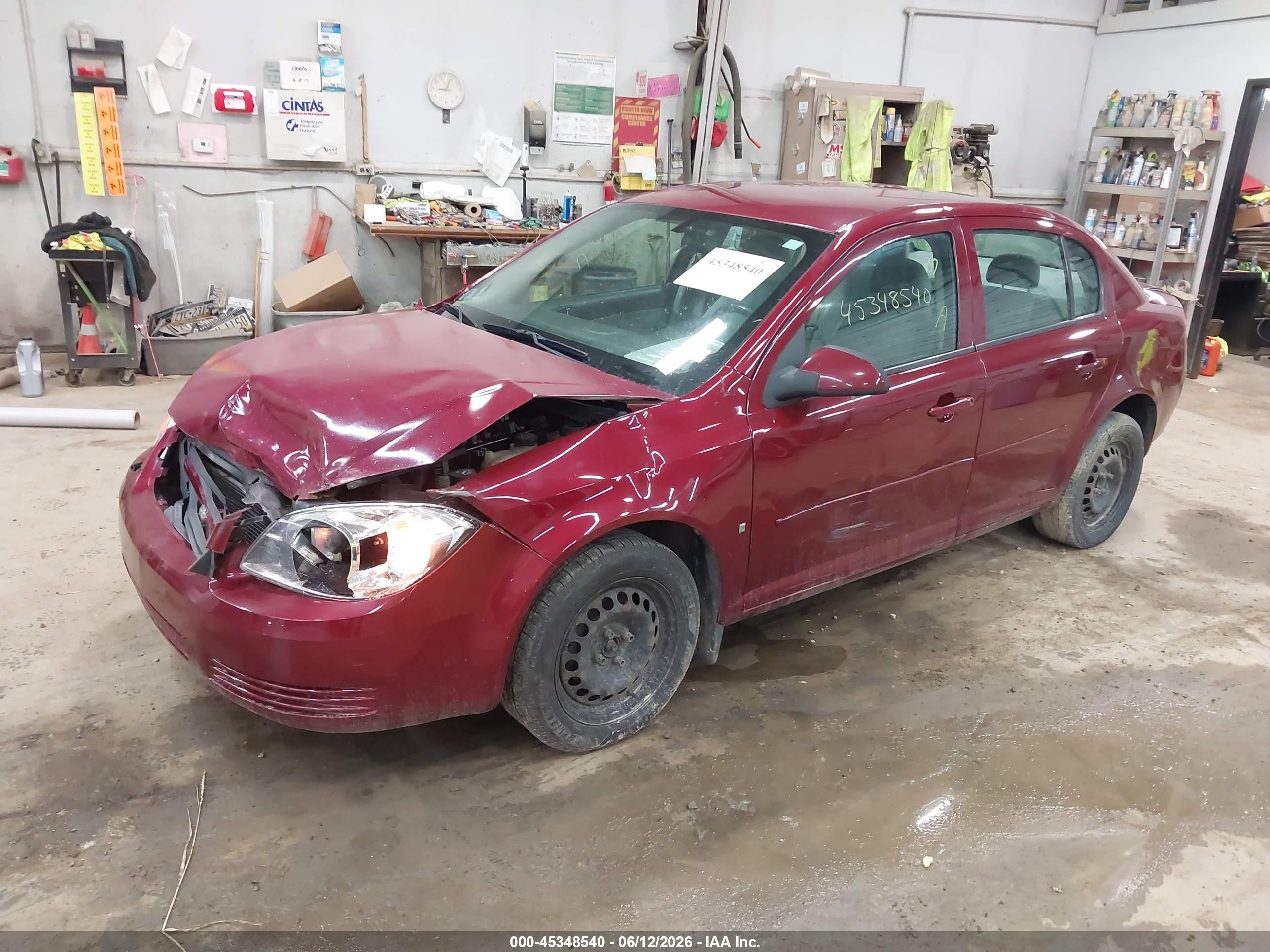 2008 Chevrolet Cobalt Lt Burgundy vin: 1G1AL58F087336339