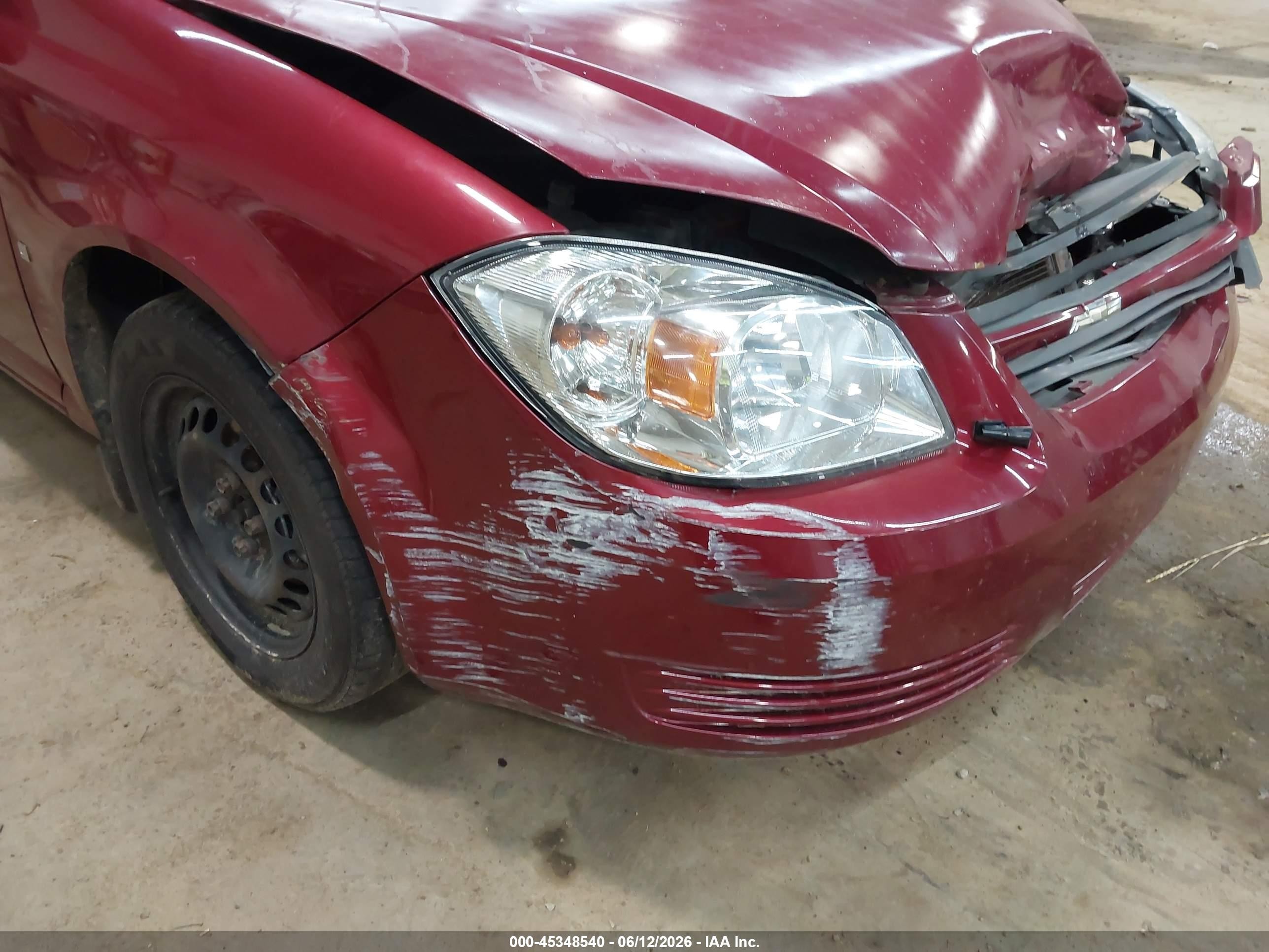 2008 Chevrolet Cobalt Lt Burgundy vin: 1G1AL58F087336339