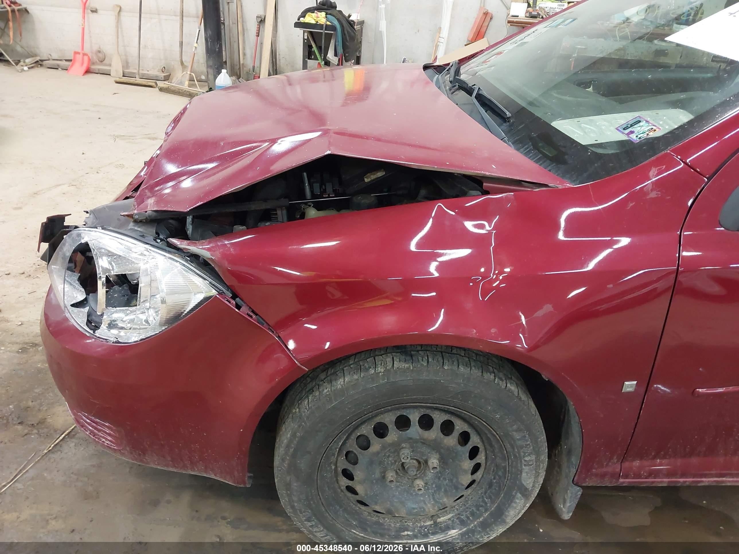 2008 Chevrolet Cobalt Lt Burgundy vin: 1G1AL58F087336339
