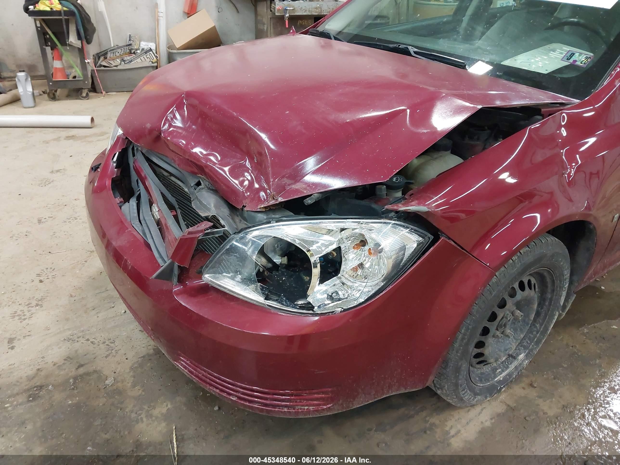 2008 Chevrolet Cobalt Lt Burgundy vin: 1G1AL58F087336339