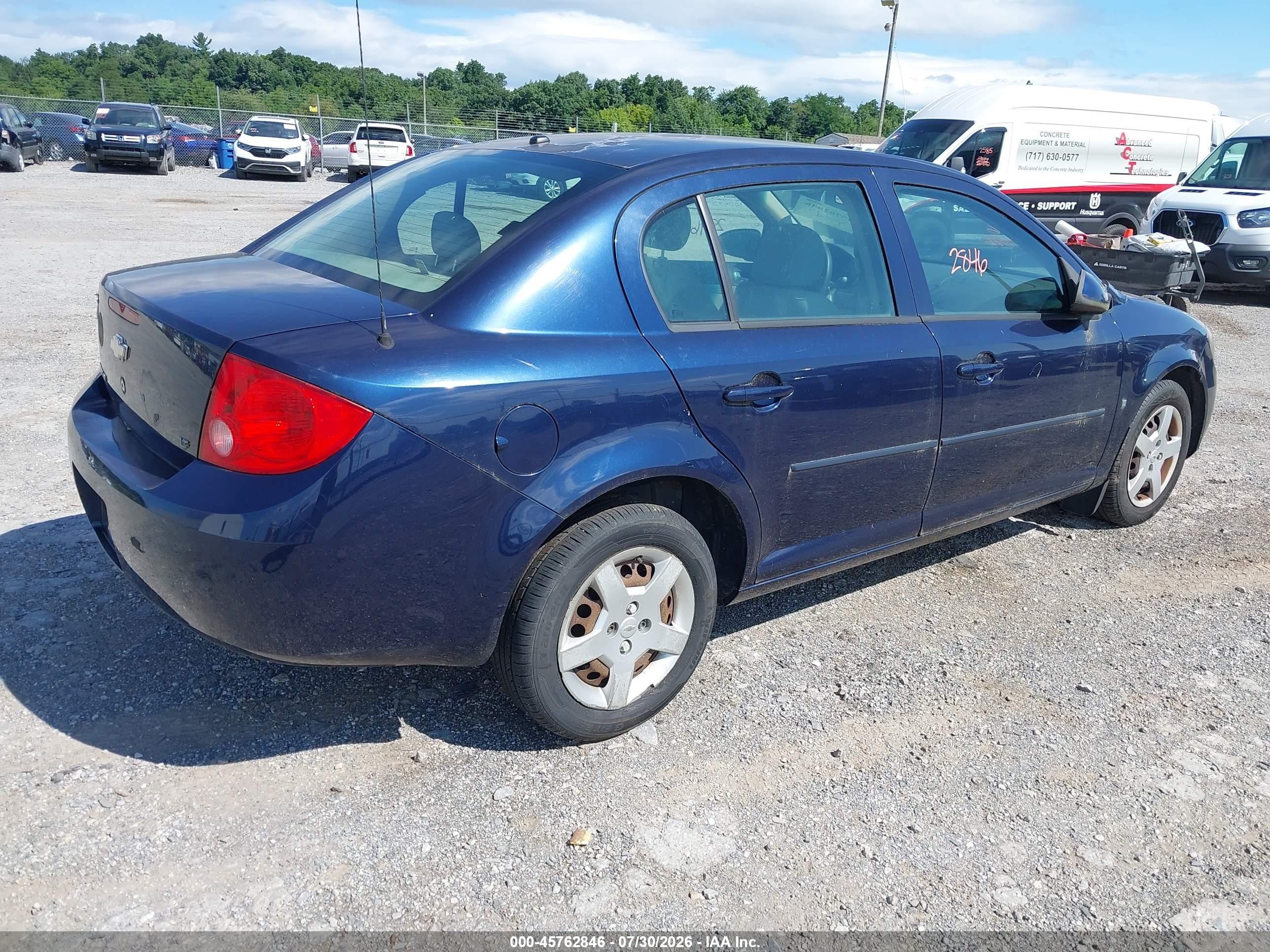 2008 Chevrolet Cobalt Lt Blue vin: 1G1AL58F187146405