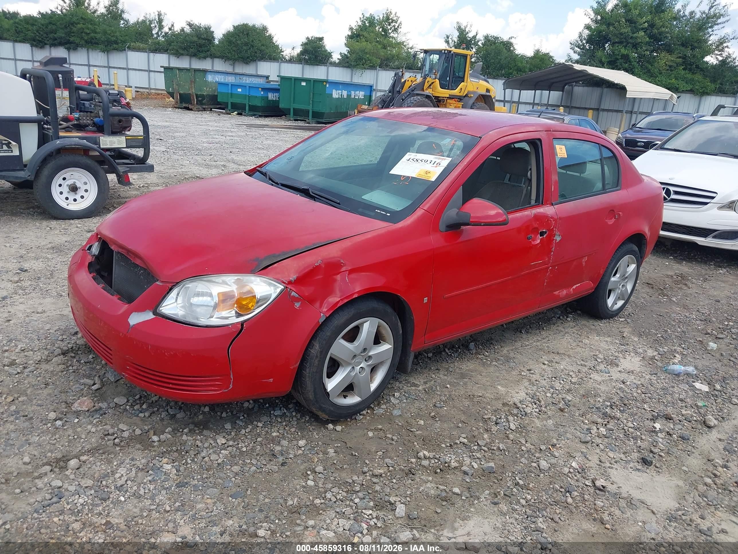 2008 Chevrolet Cobalt Lt Red vin: 1G1AL58F187229011