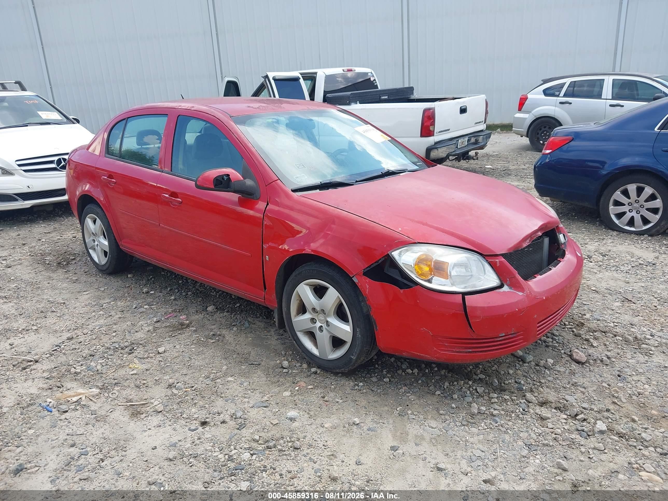 2008 Chevrolet Cobalt Lt Красный vin: 1G1AL58F187229011