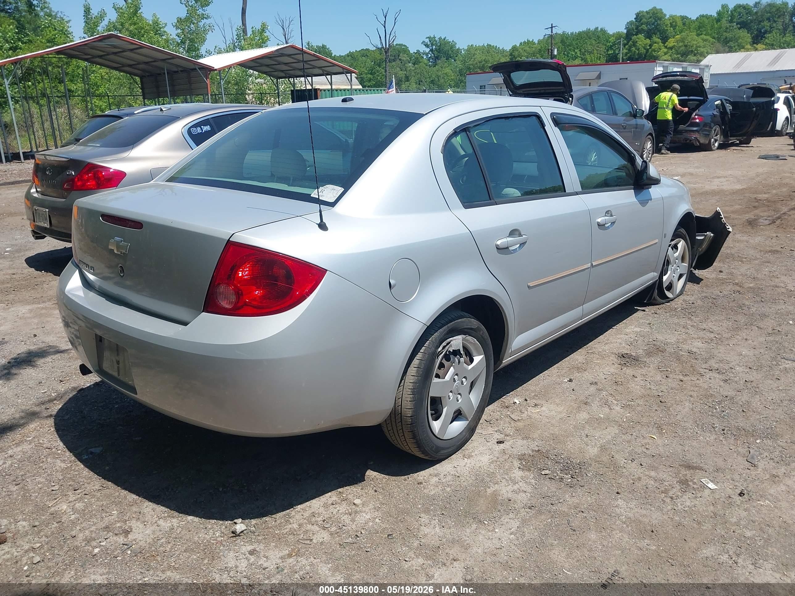 2008 Chevrolet Cobalt Lt Silver vin: 1G1AL58F187280430