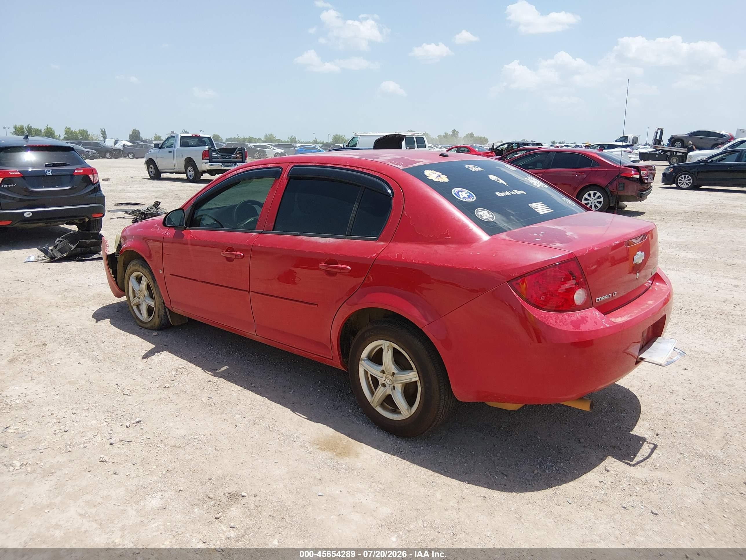 2008 Chevrolet Cobalt Lt Красный vin: 1G1AL58F287170325