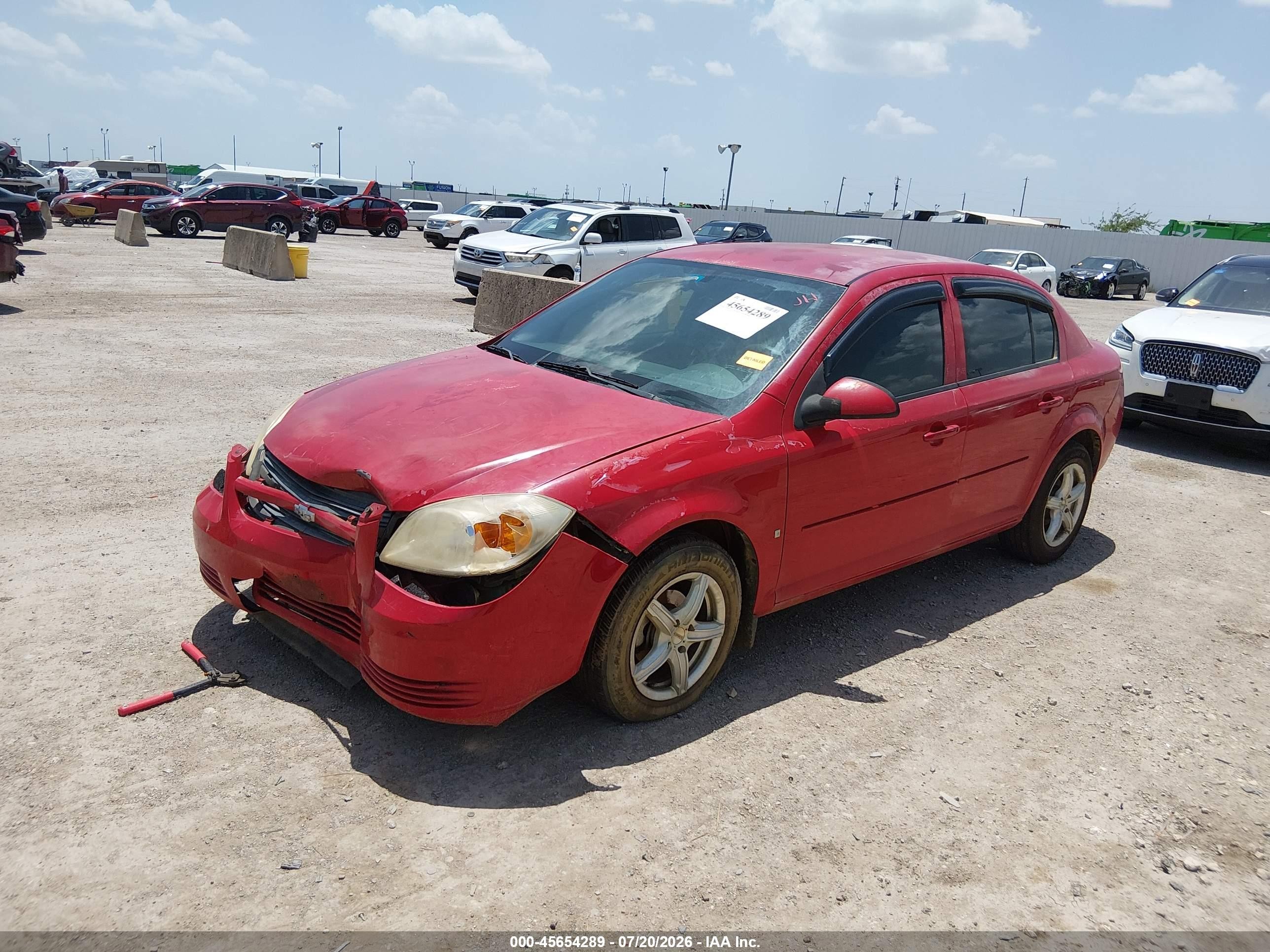 2008 Chevrolet Cobalt Lt Красный vin: 1G1AL58F287170325
