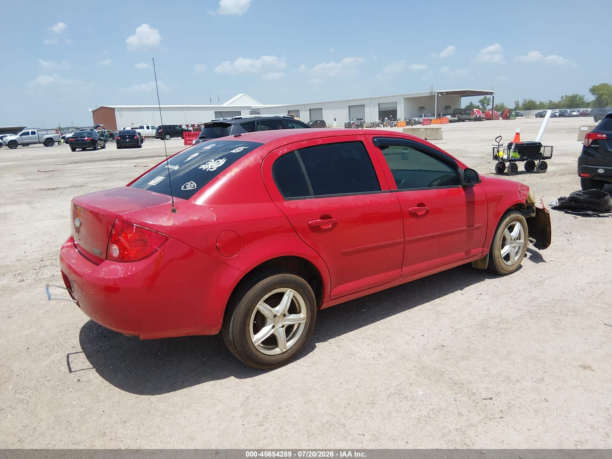 2008 Chevrolet Cobalt Lt Красный vin: 1G1AL58F287170325