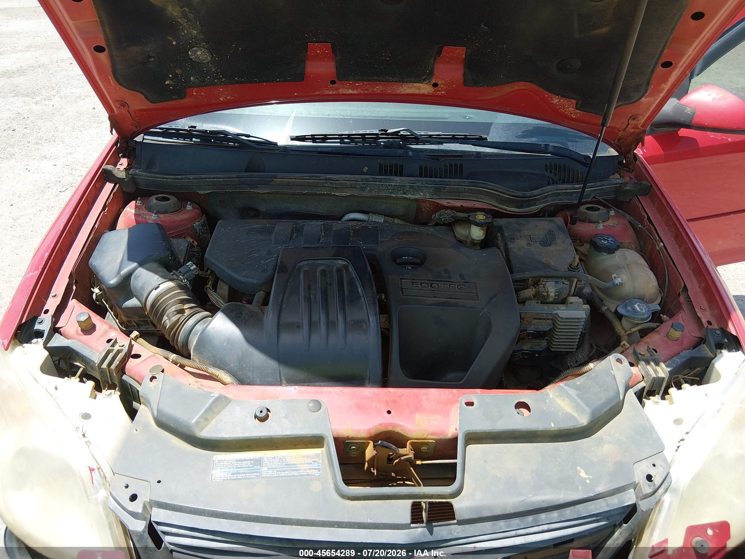 2008 Chevrolet Cobalt Lt Красный vin: 1G1AL58F287170325