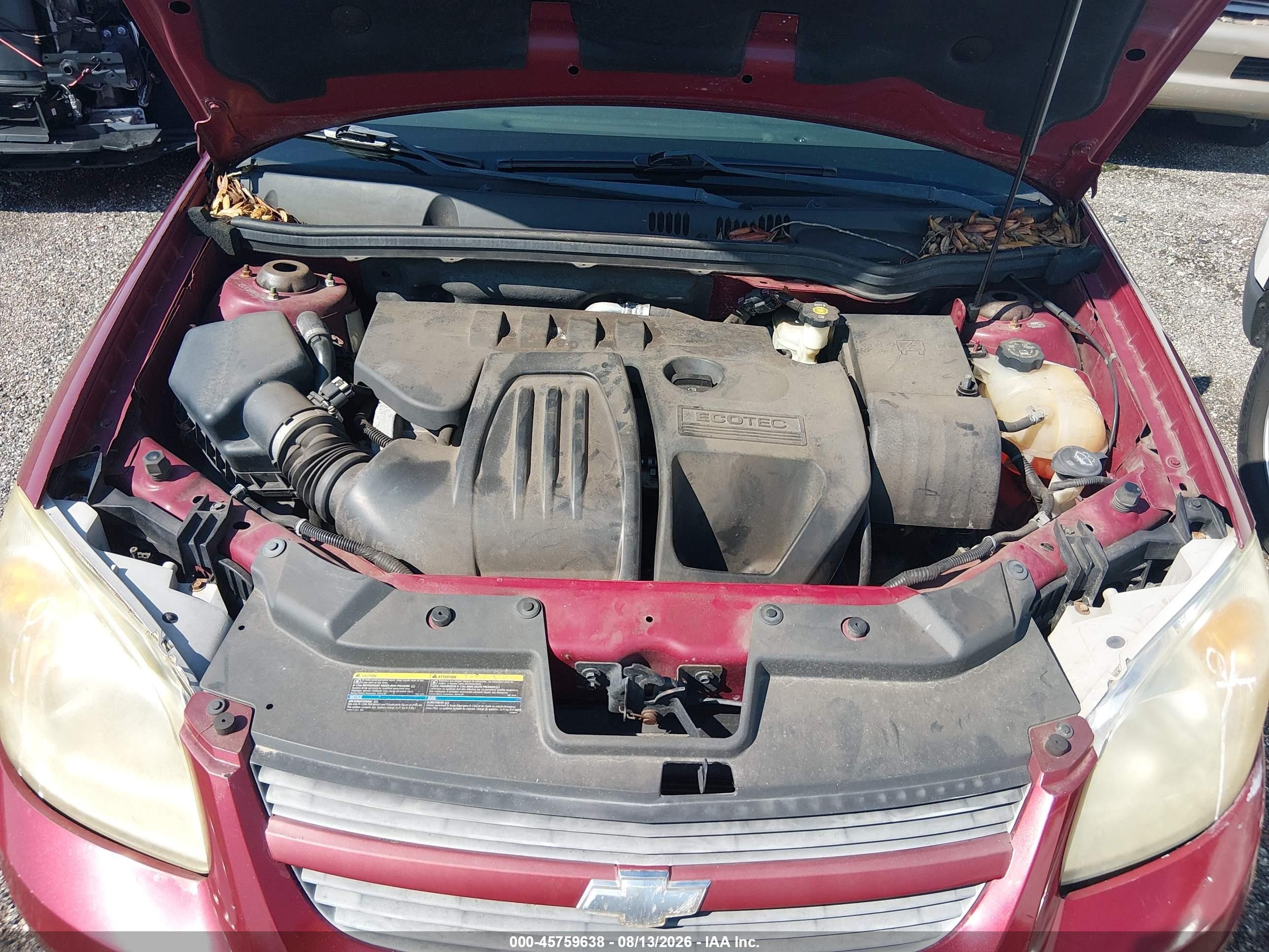 2008 Chevrolet Cobalt Lt Red vin: 1G1AL58F387103250