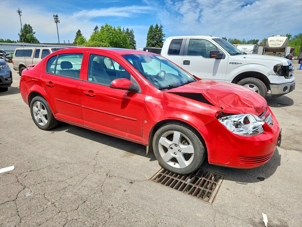 2008 Chevrolet Cobalt Lt Red vin: 1G1AL58F387271826
