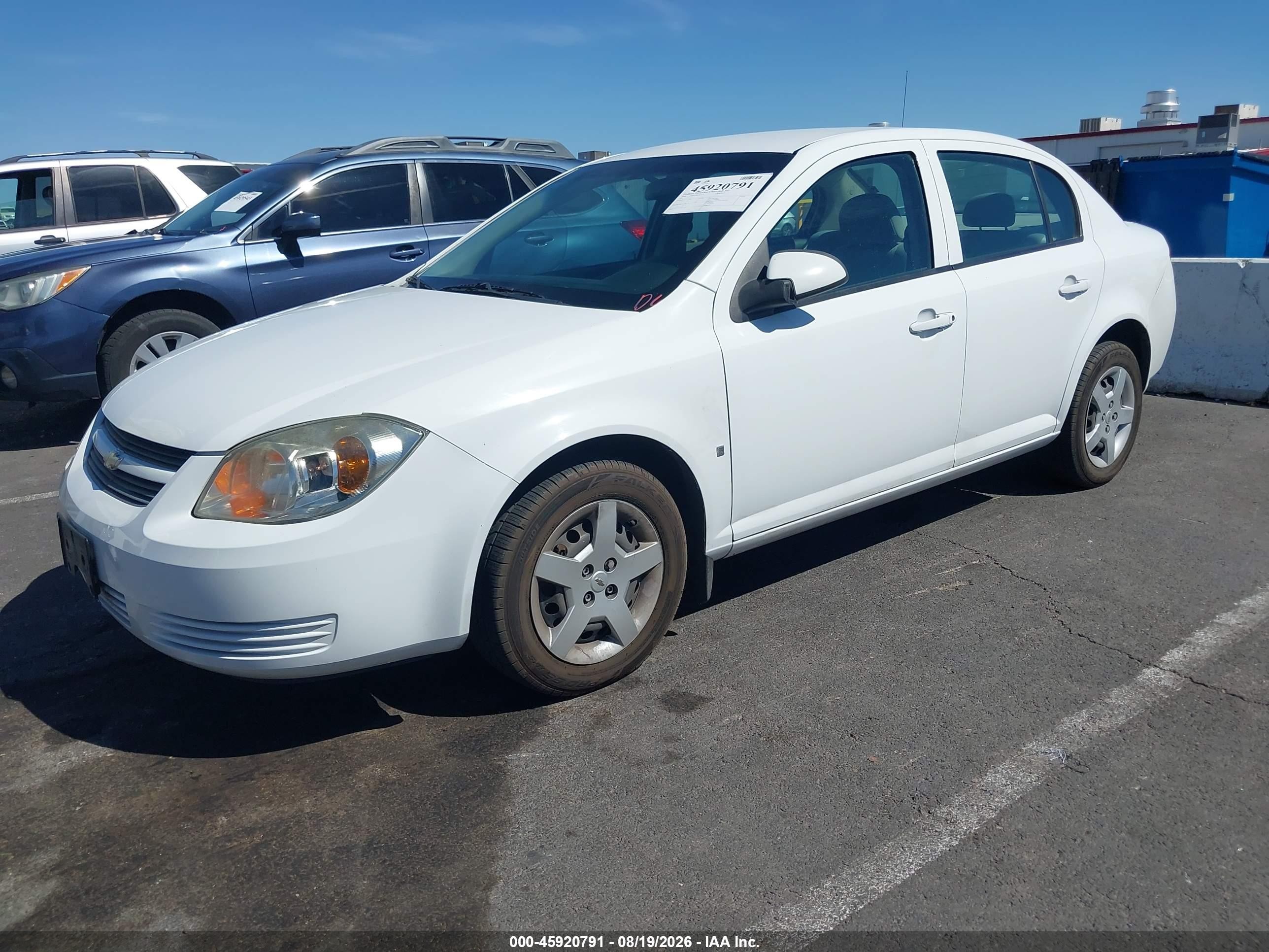 2008 Chevrolet Cobalt Lt White vin: 1G1AL58F487127587