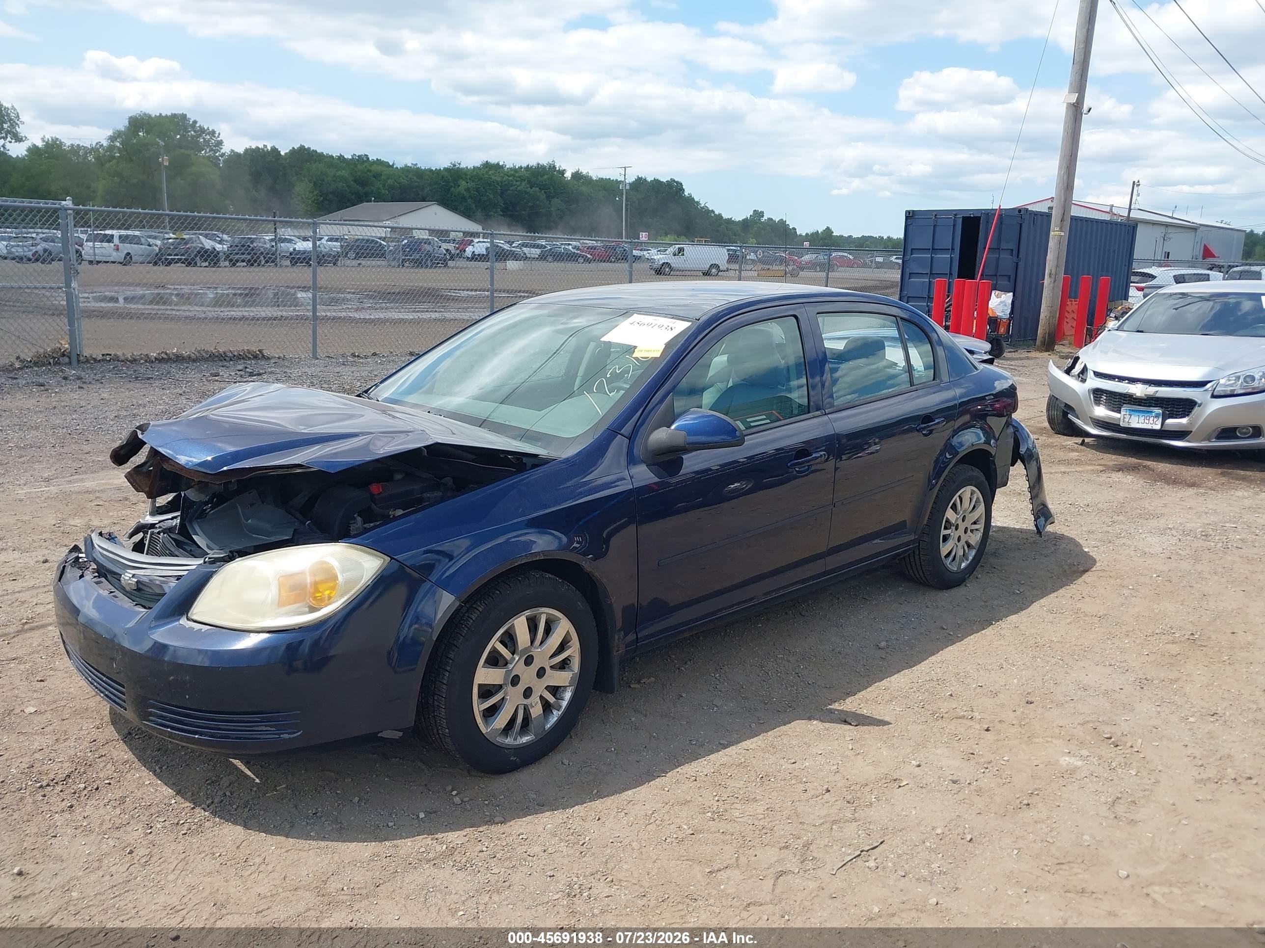 2008 Chevrolet Cobalt Lt Dark Blue vin: 1G1AL58F587123161