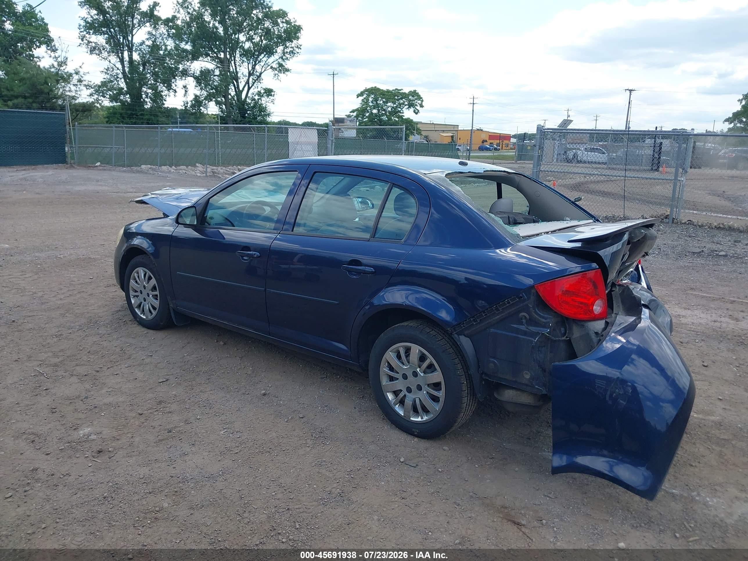 2008 Chevrolet Cobalt Lt Dark Blue vin: 1G1AL58F587123161