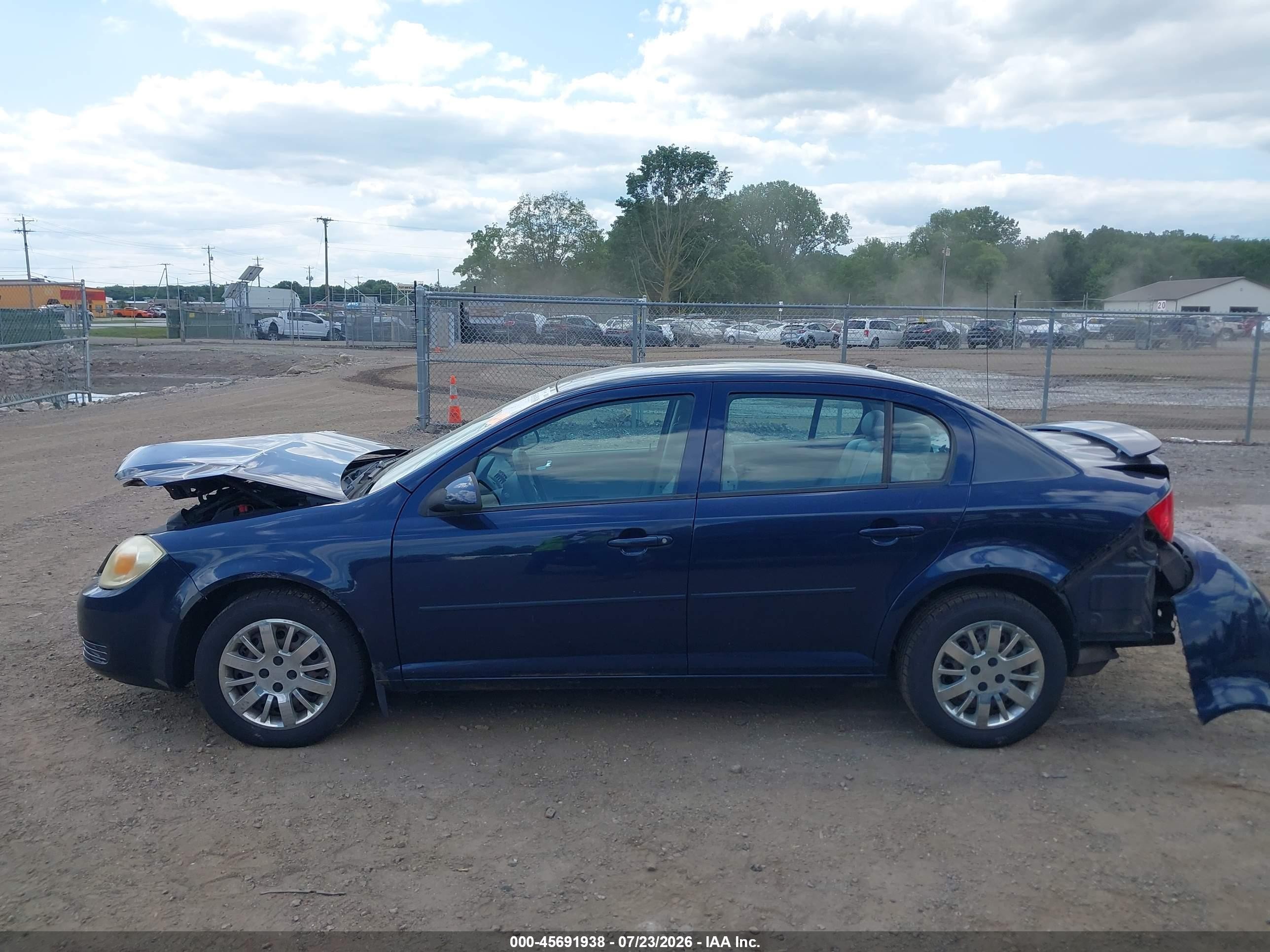 2008 Chevrolet Cobalt Lt Dark Blue vin: 1G1AL58F587123161