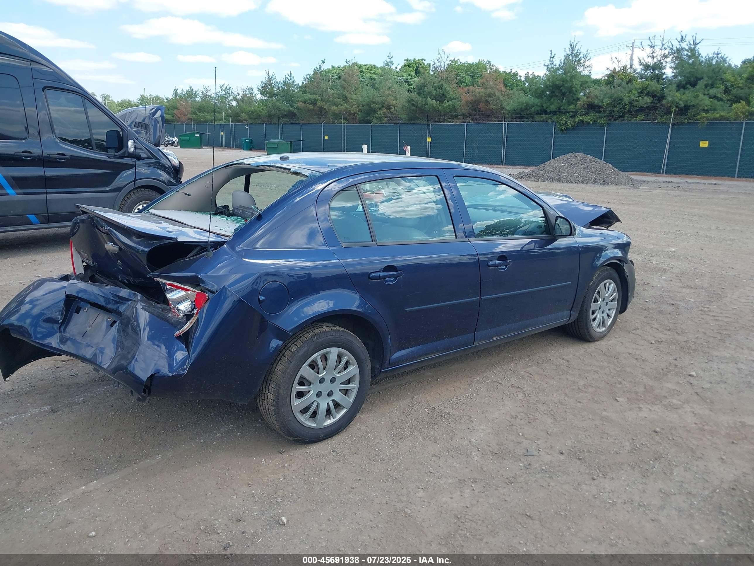 2008 Chevrolet Cobalt Lt Dark Blue vin: 1G1AL58F587123161
