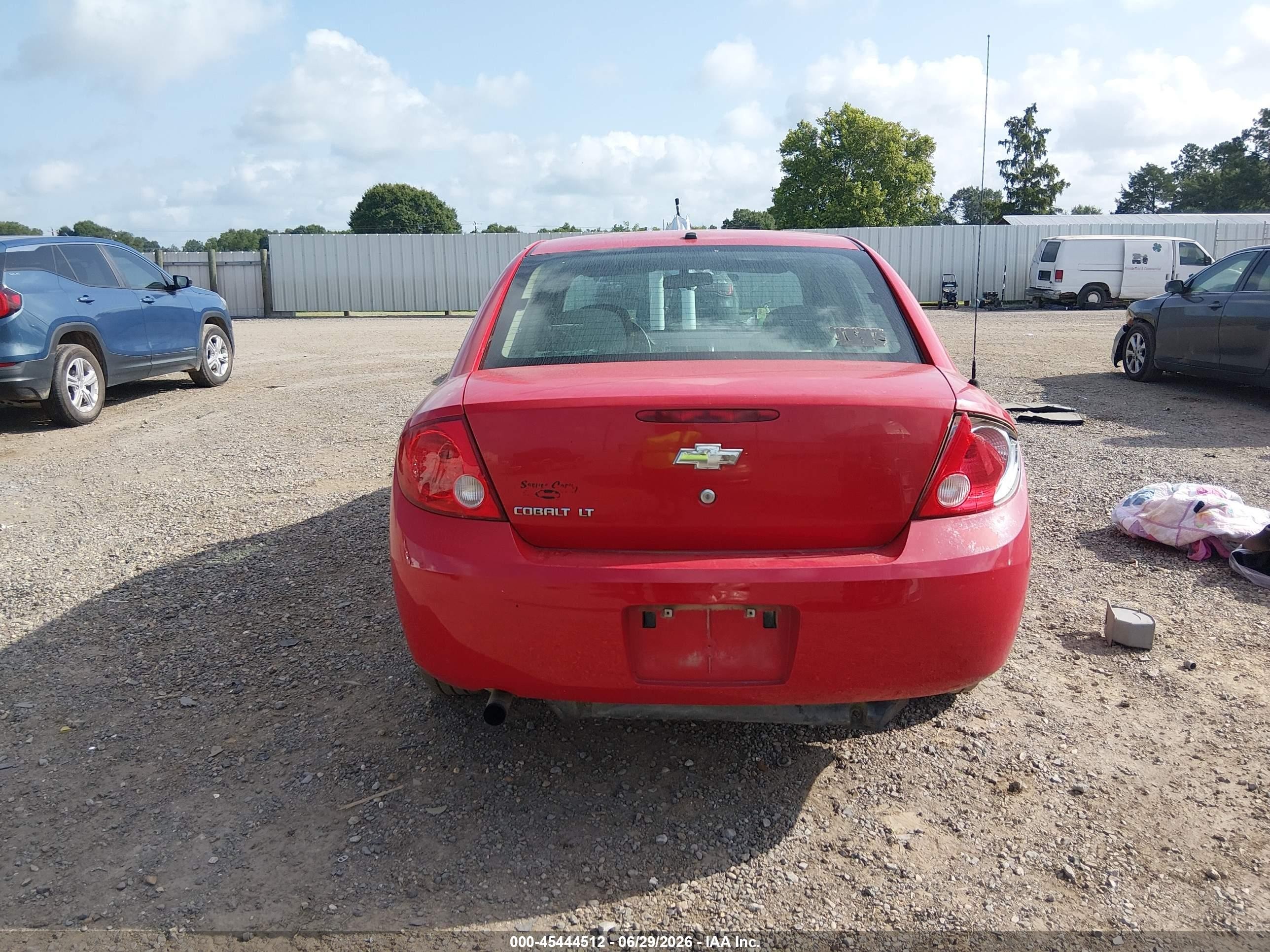 2008 Chevrolet Cobalt Lt Red vin: 1G1AL58F687175107