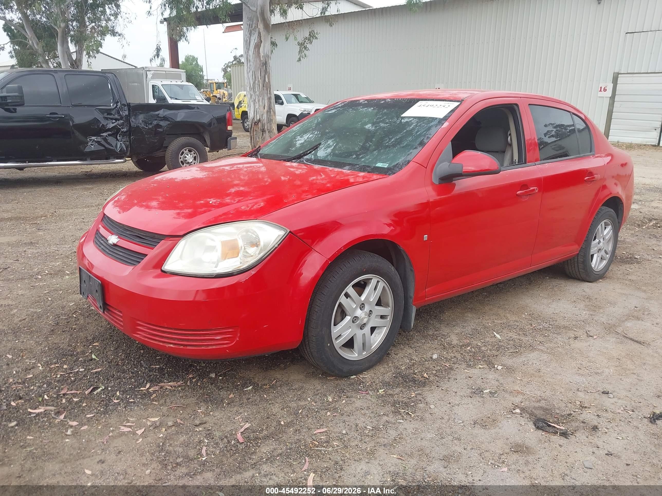 2008 Chevrolet Cobalt Lt Red vin: 1G1AL58F687230316