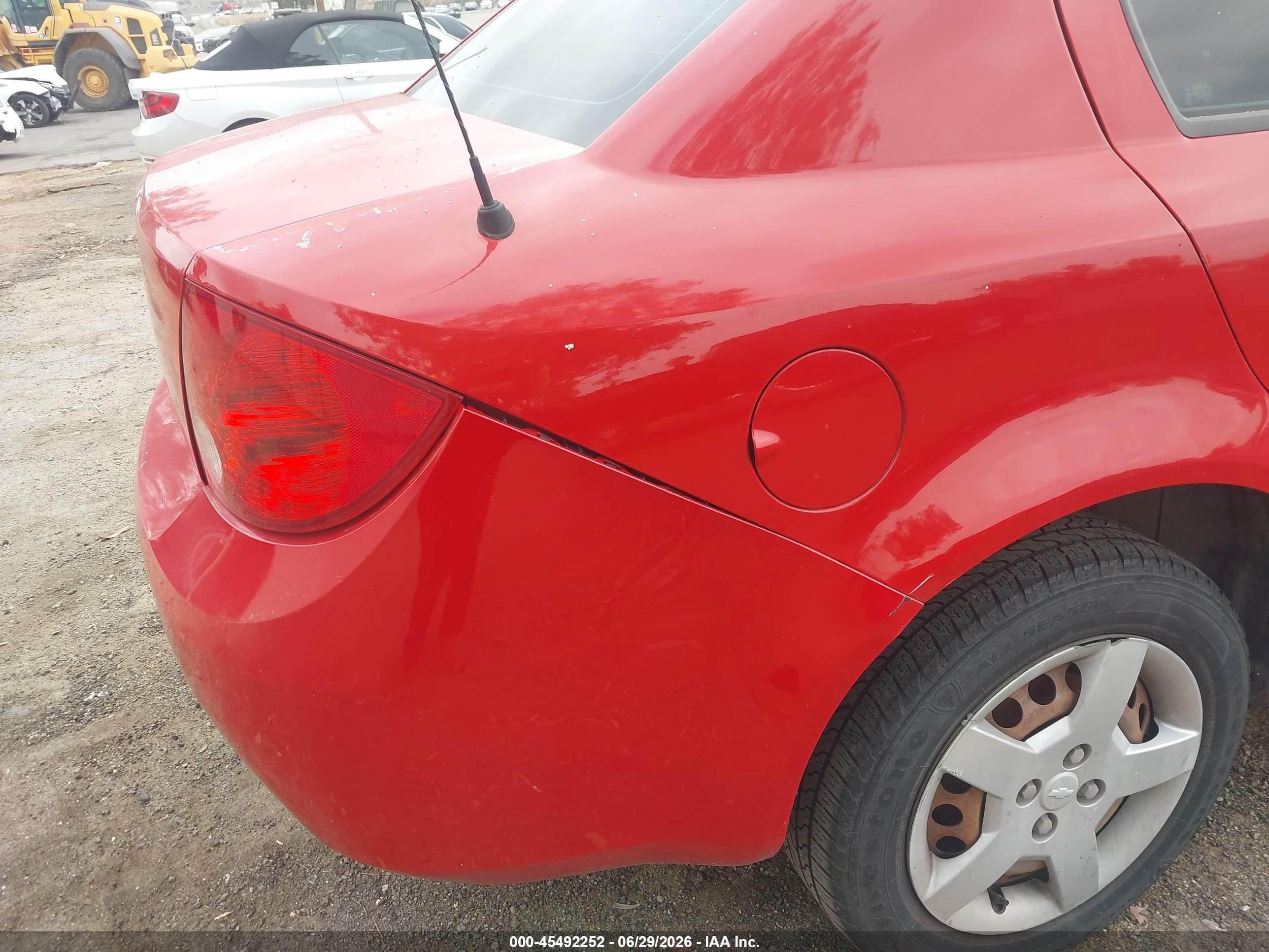 2008 Chevrolet Cobalt Lt Red vin: 1G1AL58F687230316