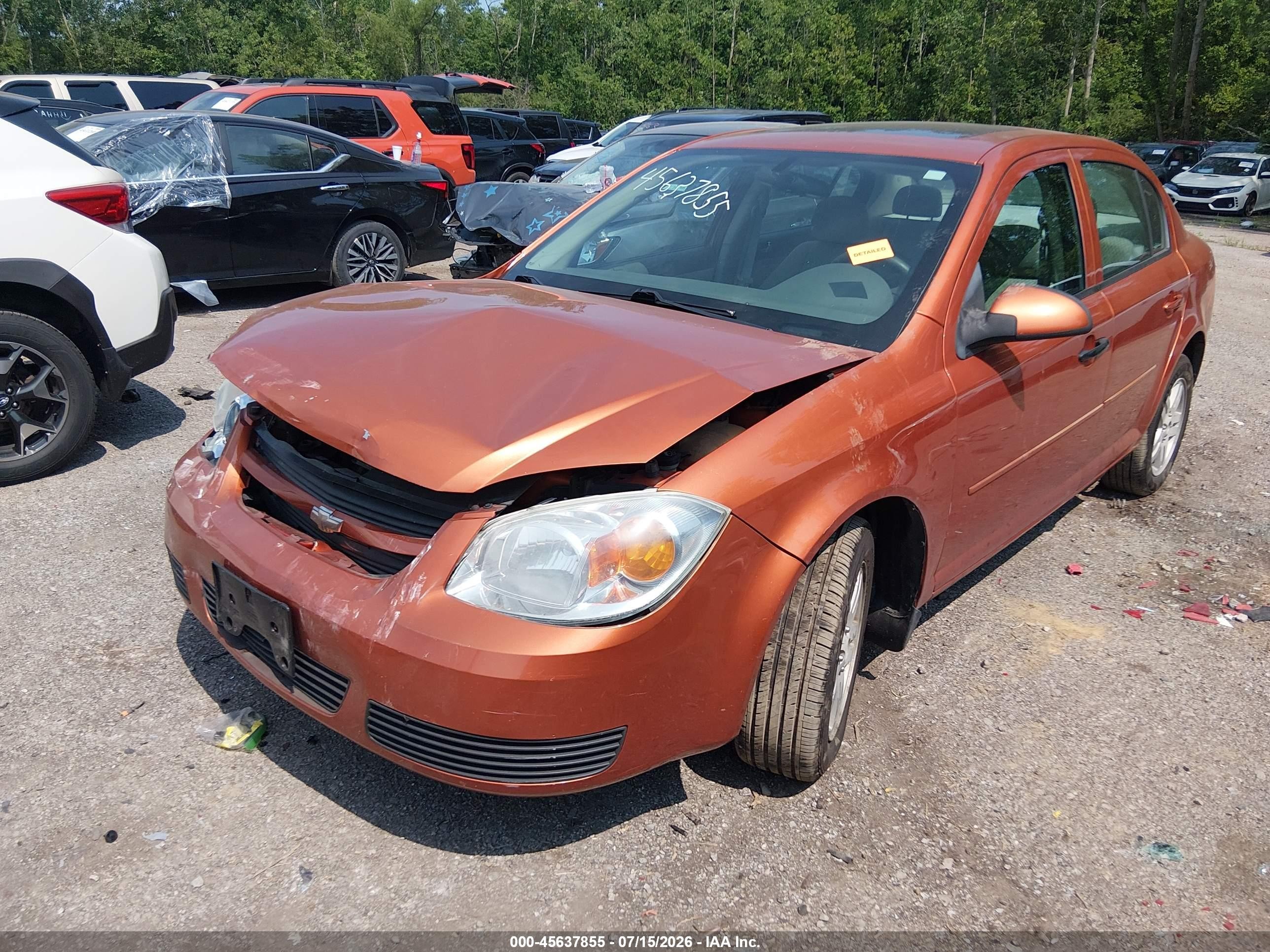 2006 Chevrolet Cobalt Lt Orange vin: 1G1AL58F767698777
