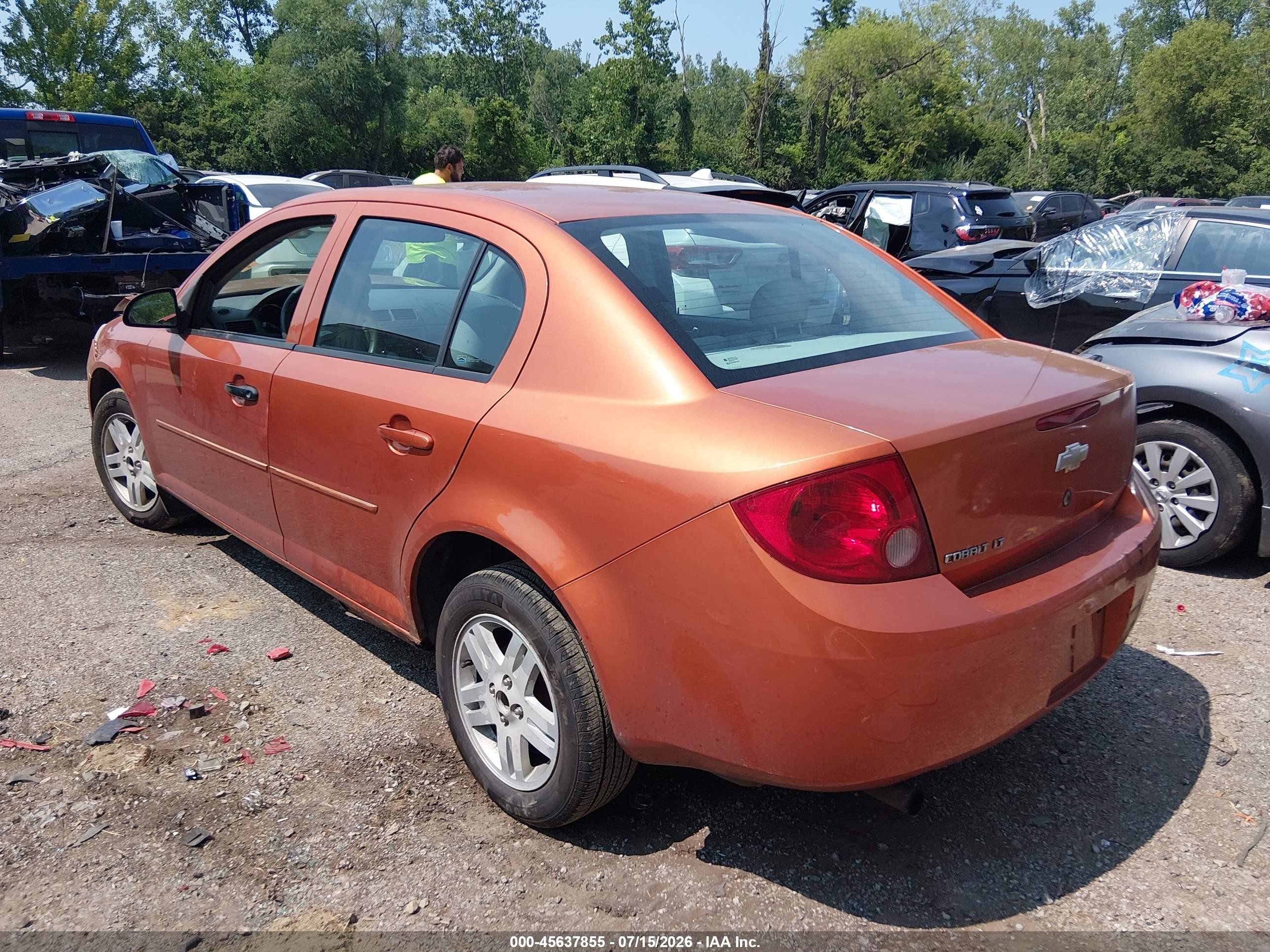 2006 Chevrolet Cobalt Lt Orange vin: 1G1AL58F767698777