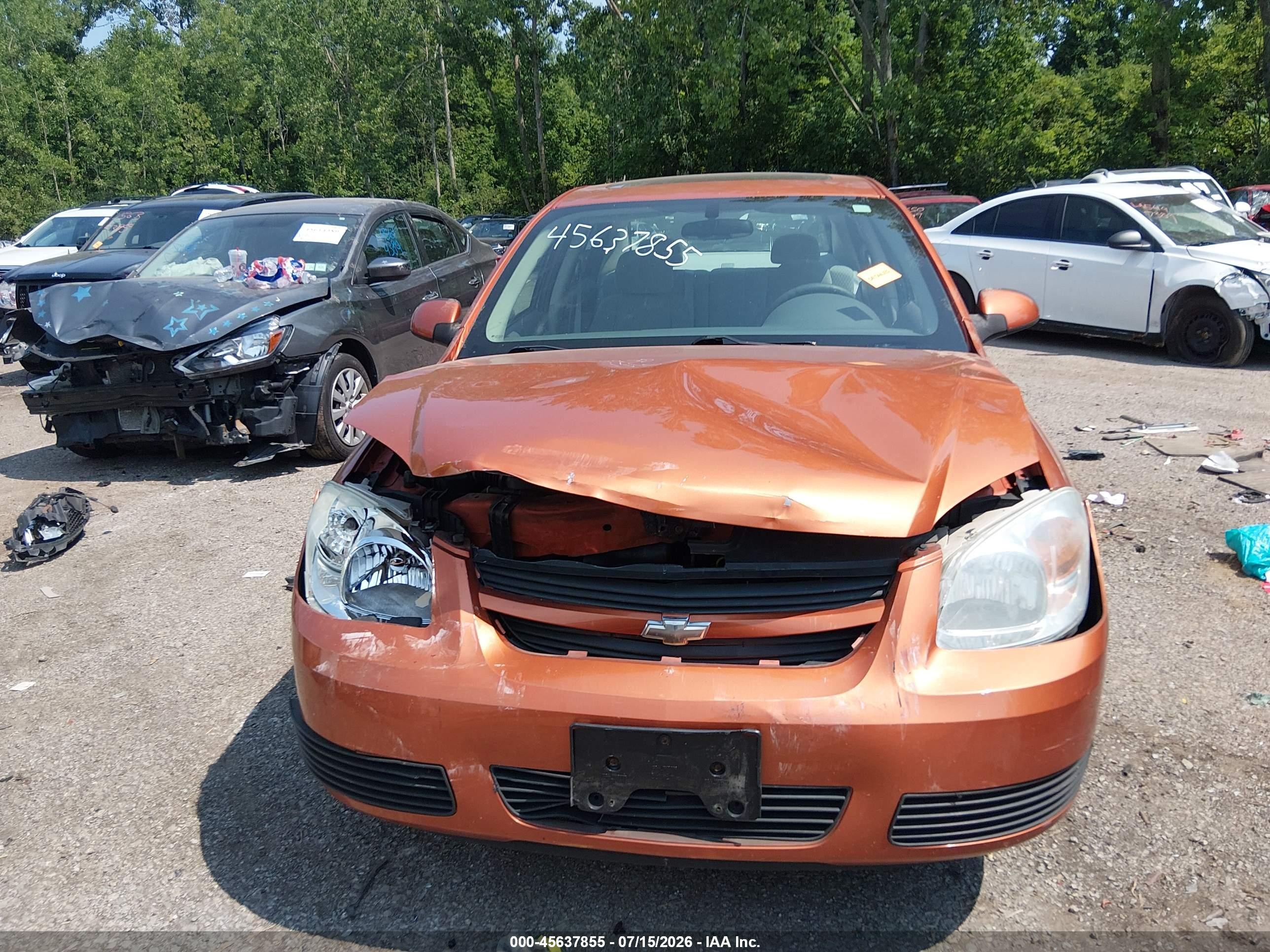 2006 Chevrolet Cobalt Lt Orange vin: 1G1AL58F767698777