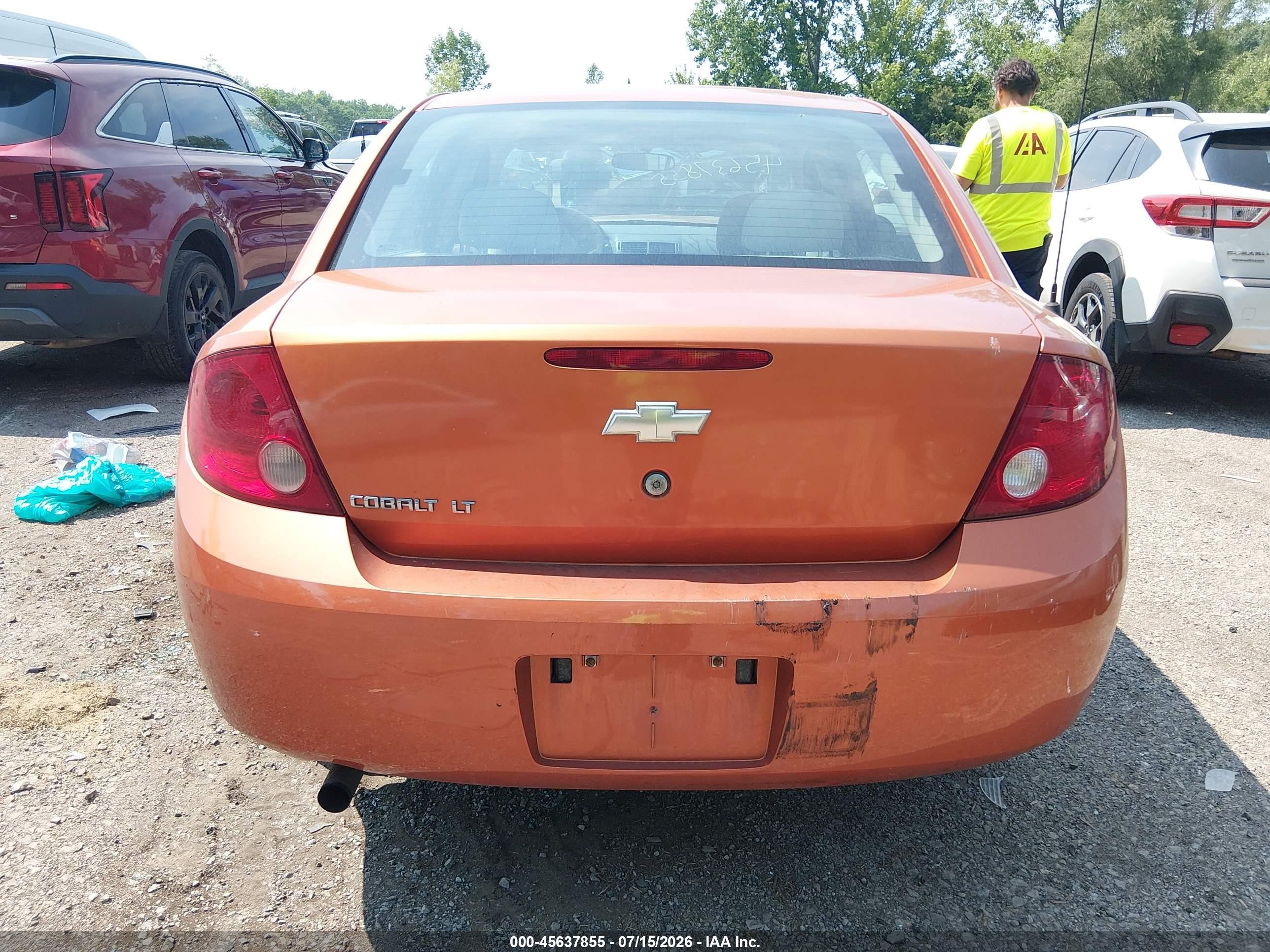 2006 Chevrolet Cobalt Lt Orange vin: 1G1AL58F767698777