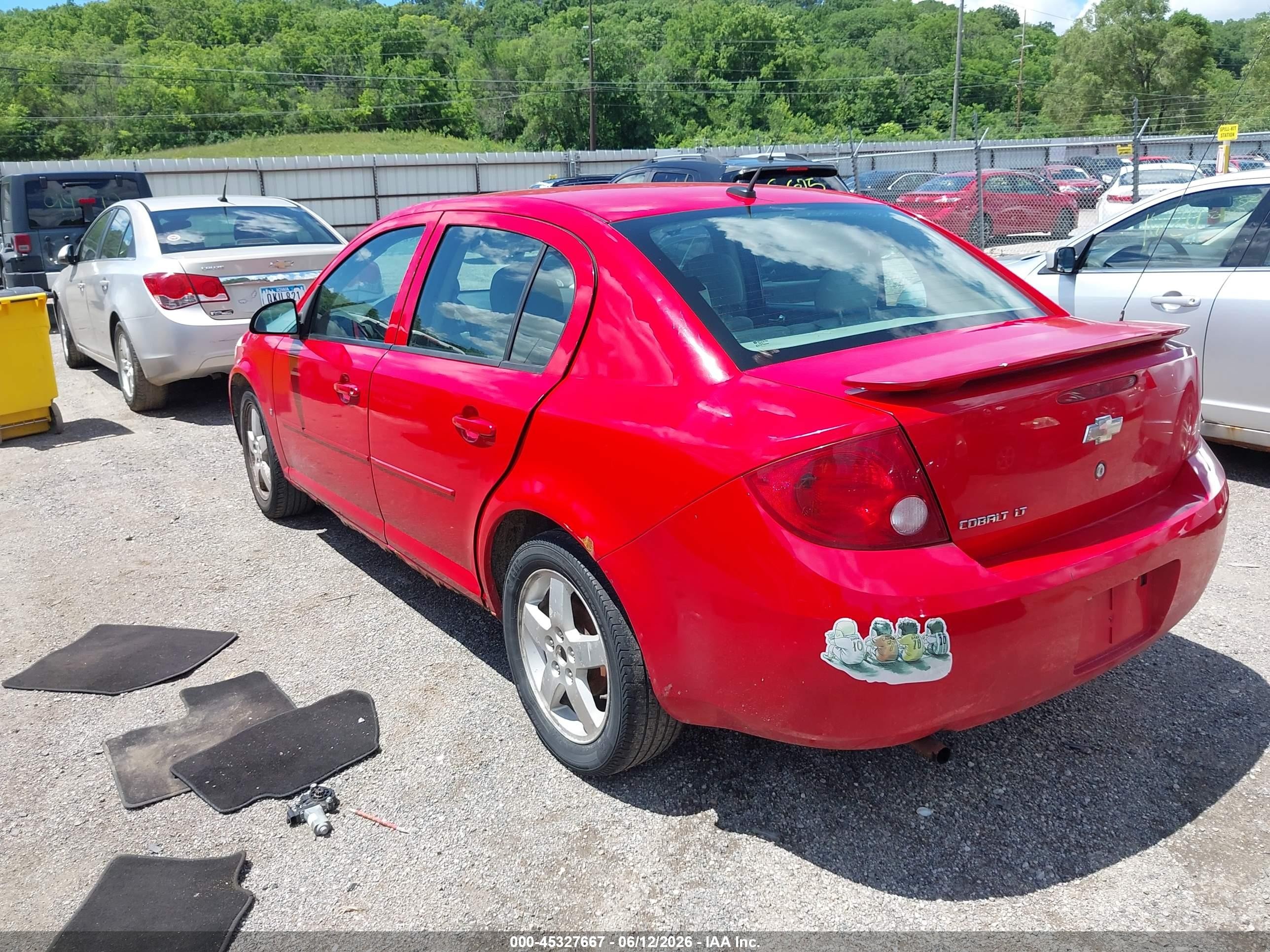 2008 Chevrolet Cobalt Lt Красный vin: 1G1AL58F787138373