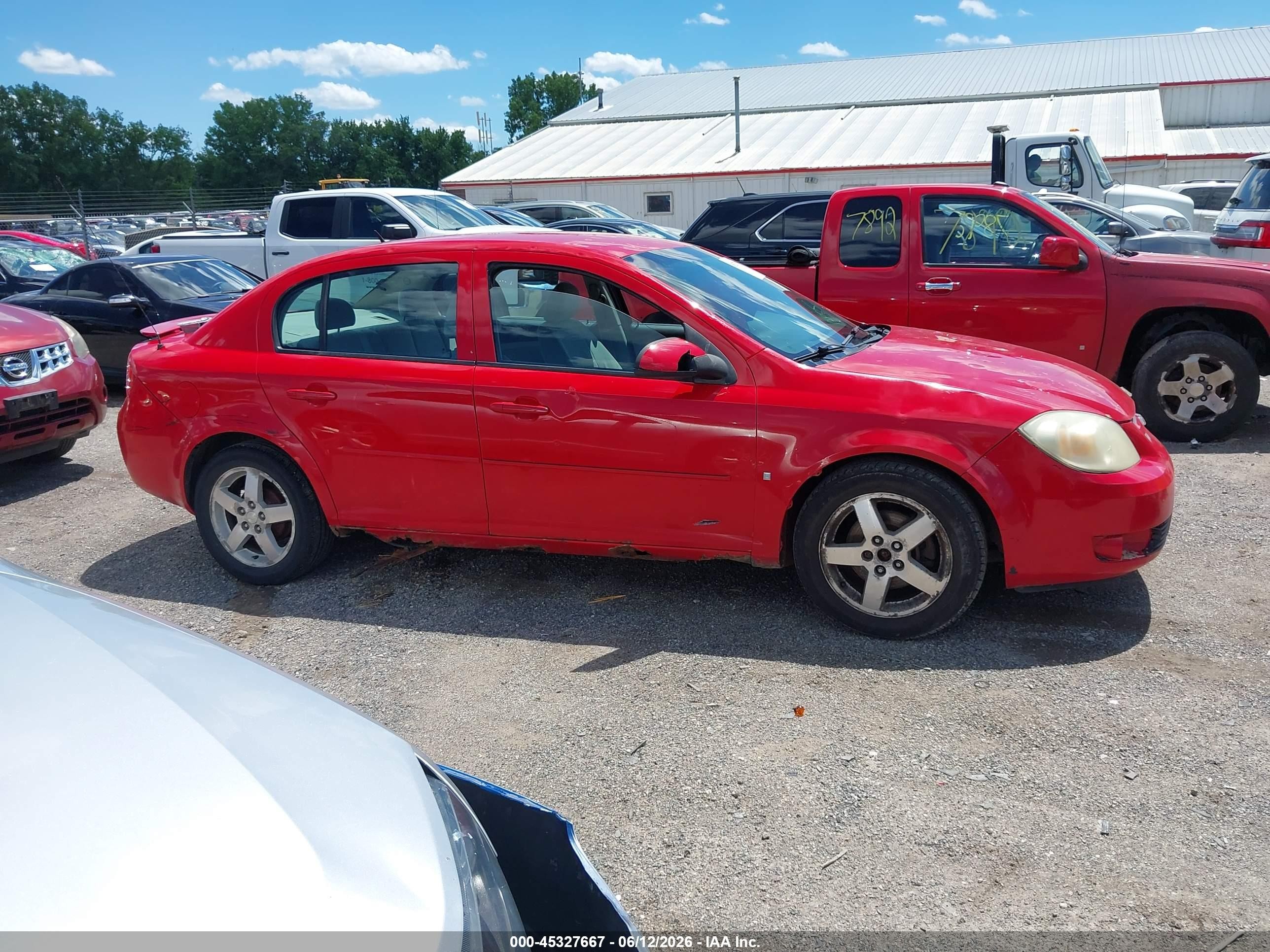 2008 Chevrolet Cobalt Lt Красный vin: 1G1AL58F787138373