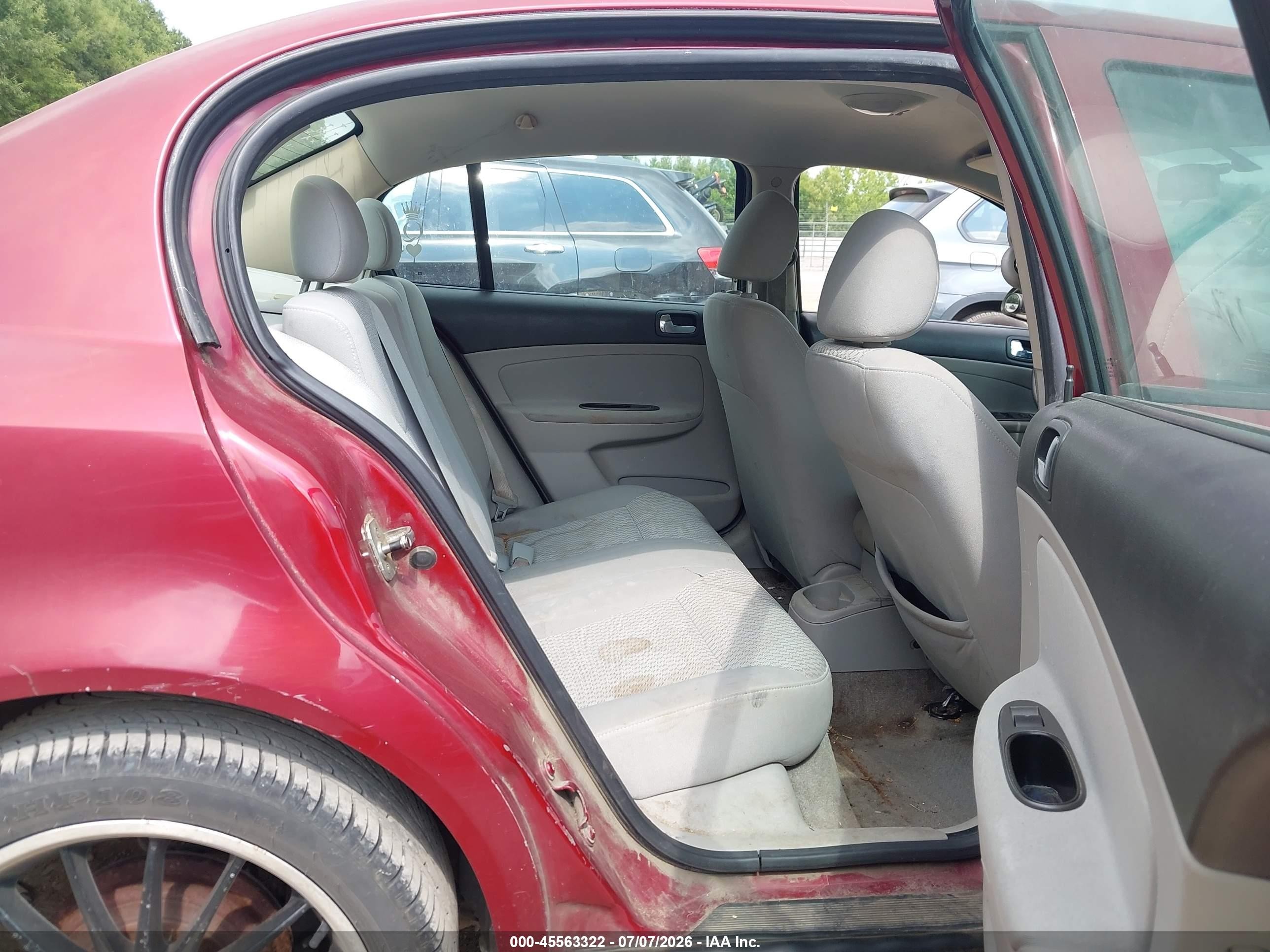 2008 Chevrolet Cobalt Lt Red vin: 1G1AL58F787147087
