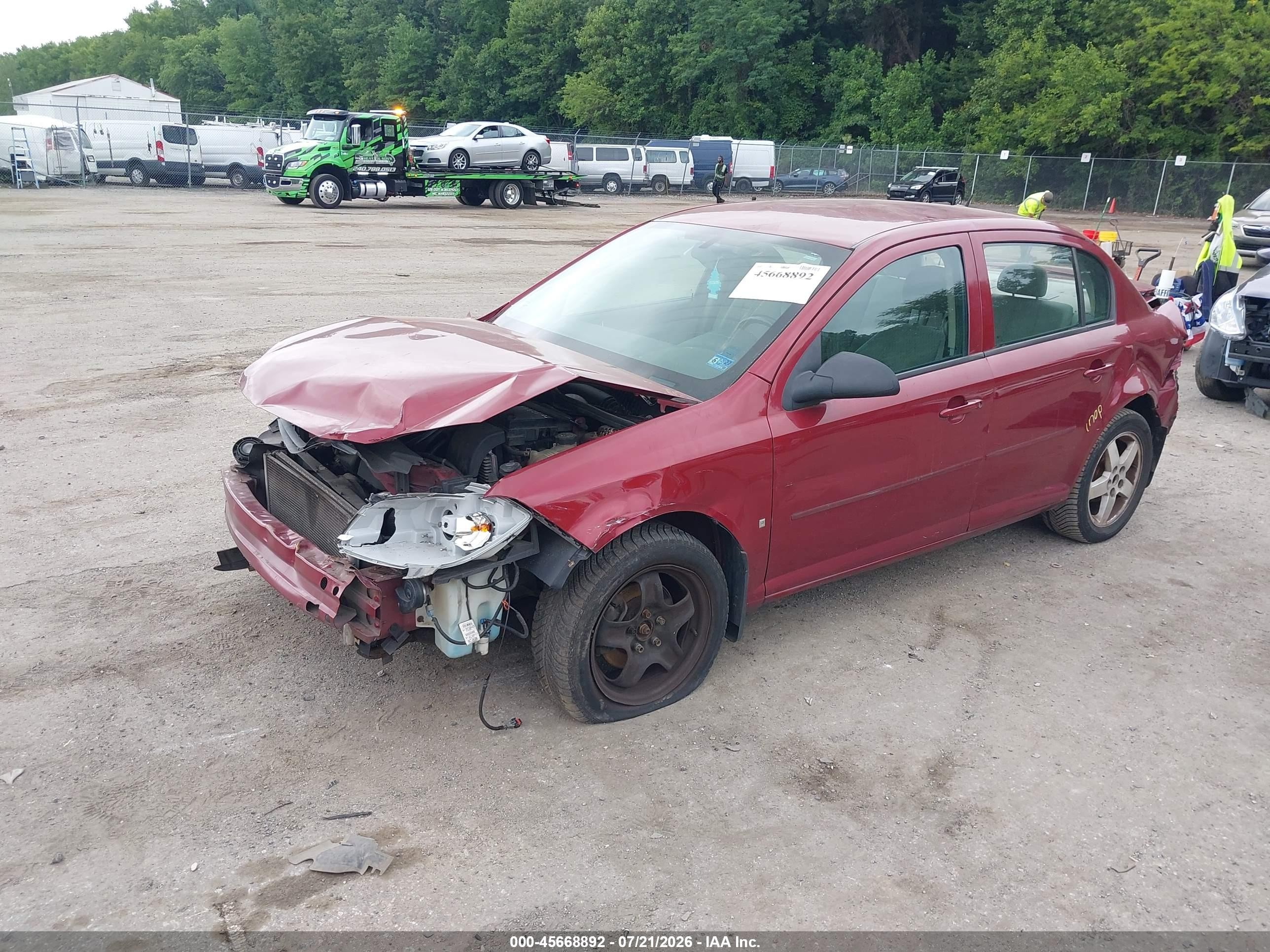 2008 Chevrolet Cobalt Lt Red vin: 1G1AL58F787179960
