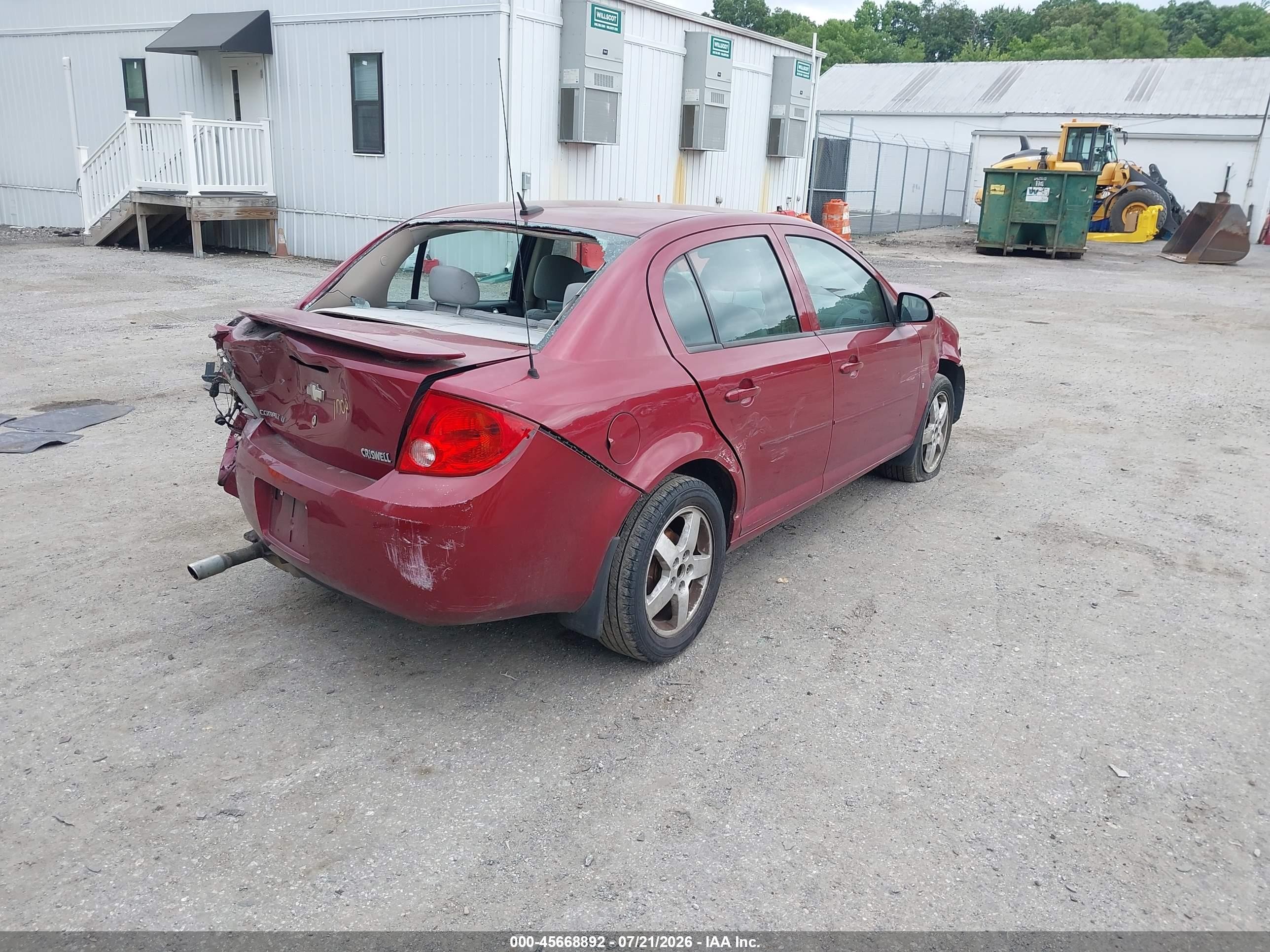 2008 Chevrolet Cobalt Lt Red vin: 1G1AL58F787179960