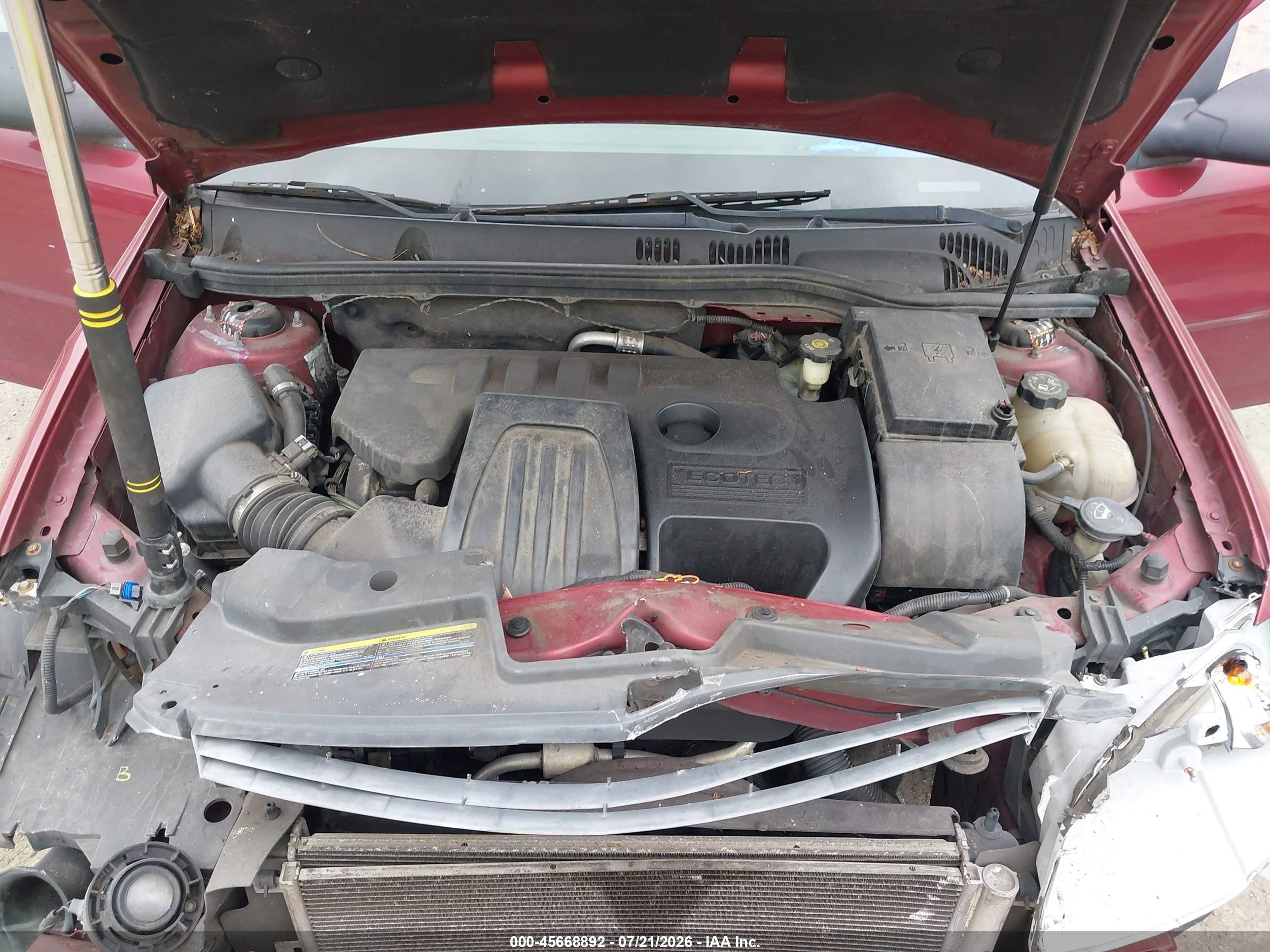 2008 Chevrolet Cobalt Lt Red vin: 1G1AL58F787179960