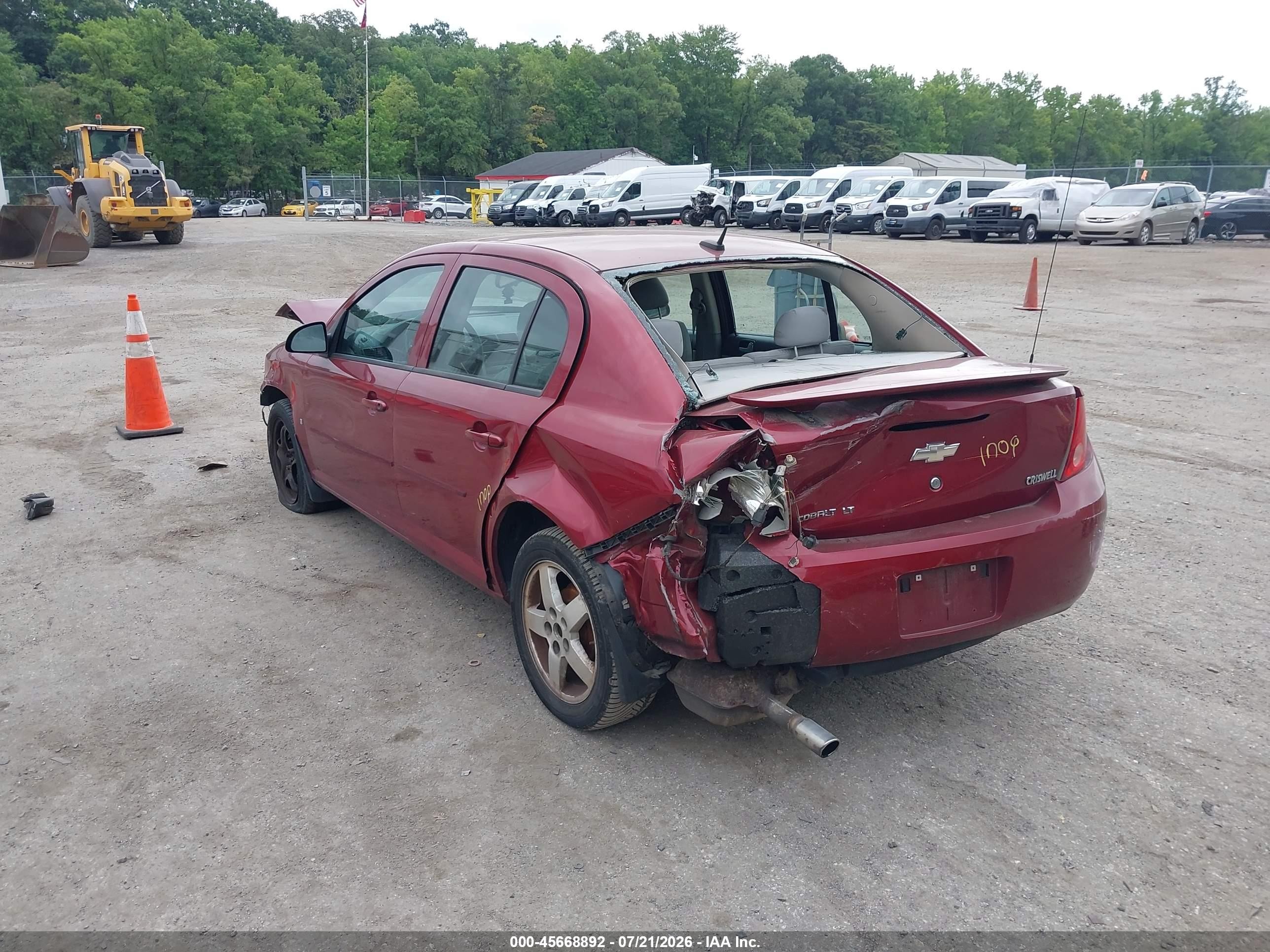 2008 Chevrolet Cobalt Lt Red vin: 1G1AL58F787179960