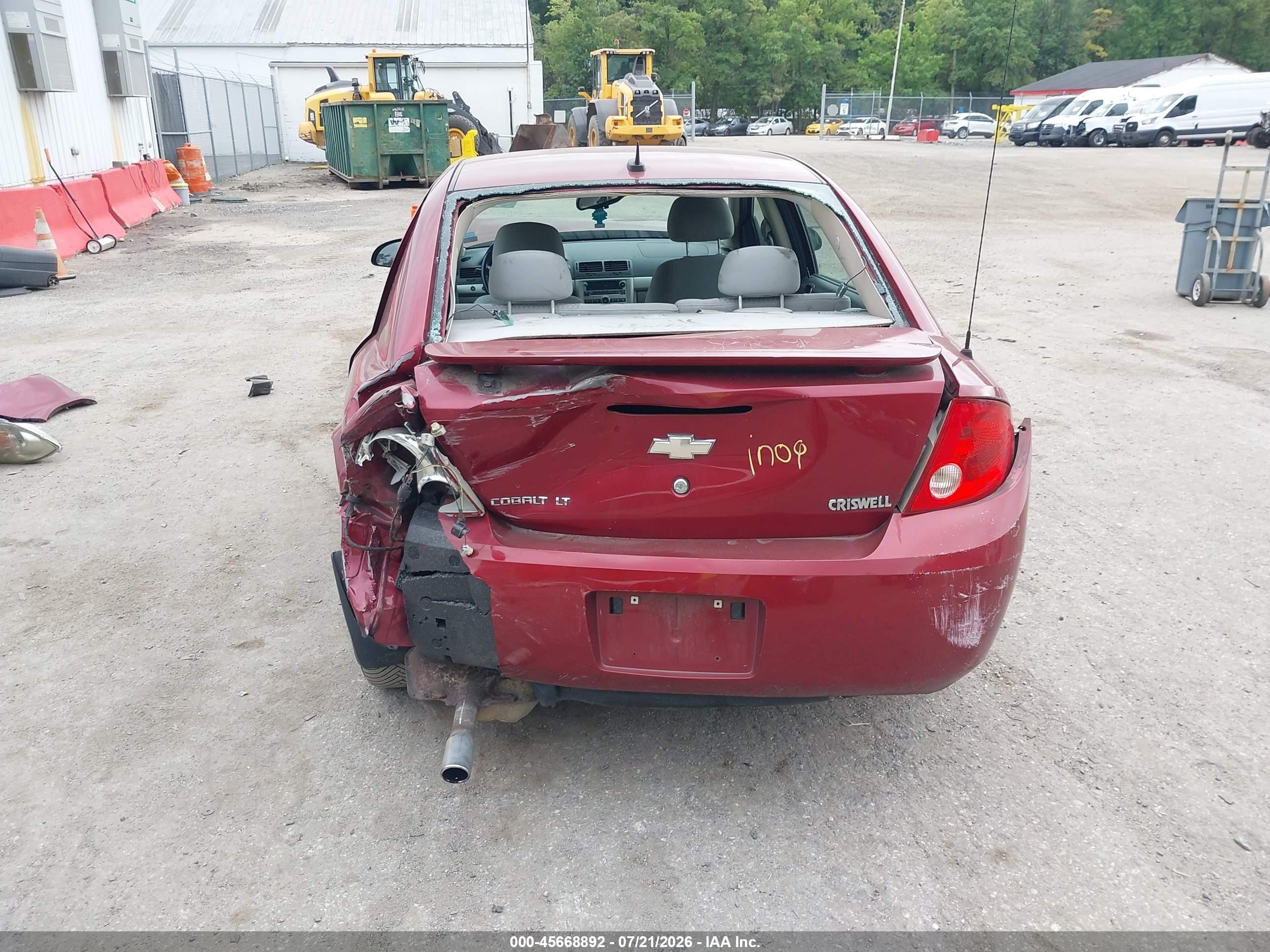 2008 Chevrolet Cobalt Lt Red vin: 1G1AL58F787179960