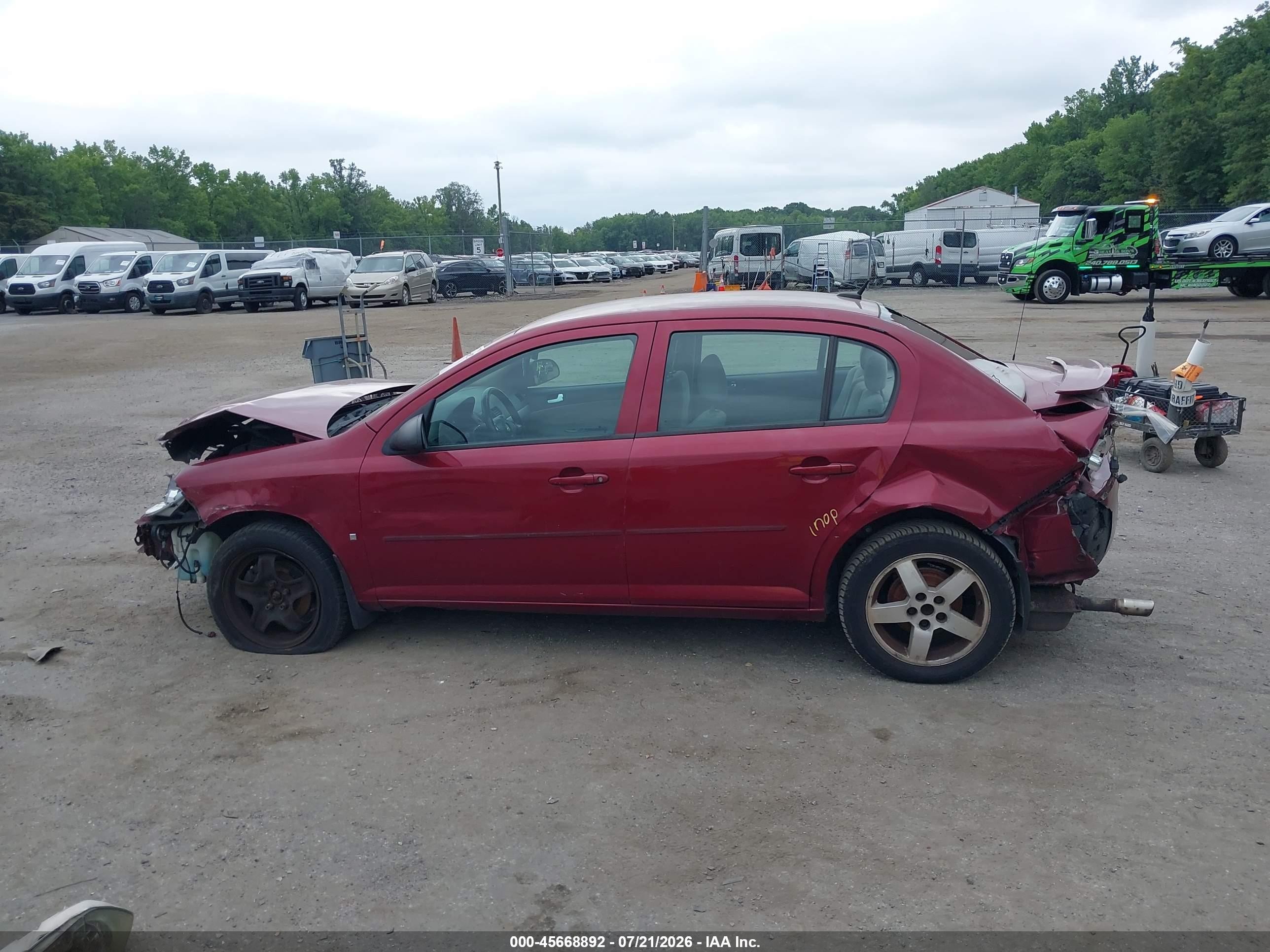 2008 Chevrolet Cobalt Lt Red vin: 1G1AL58F787179960