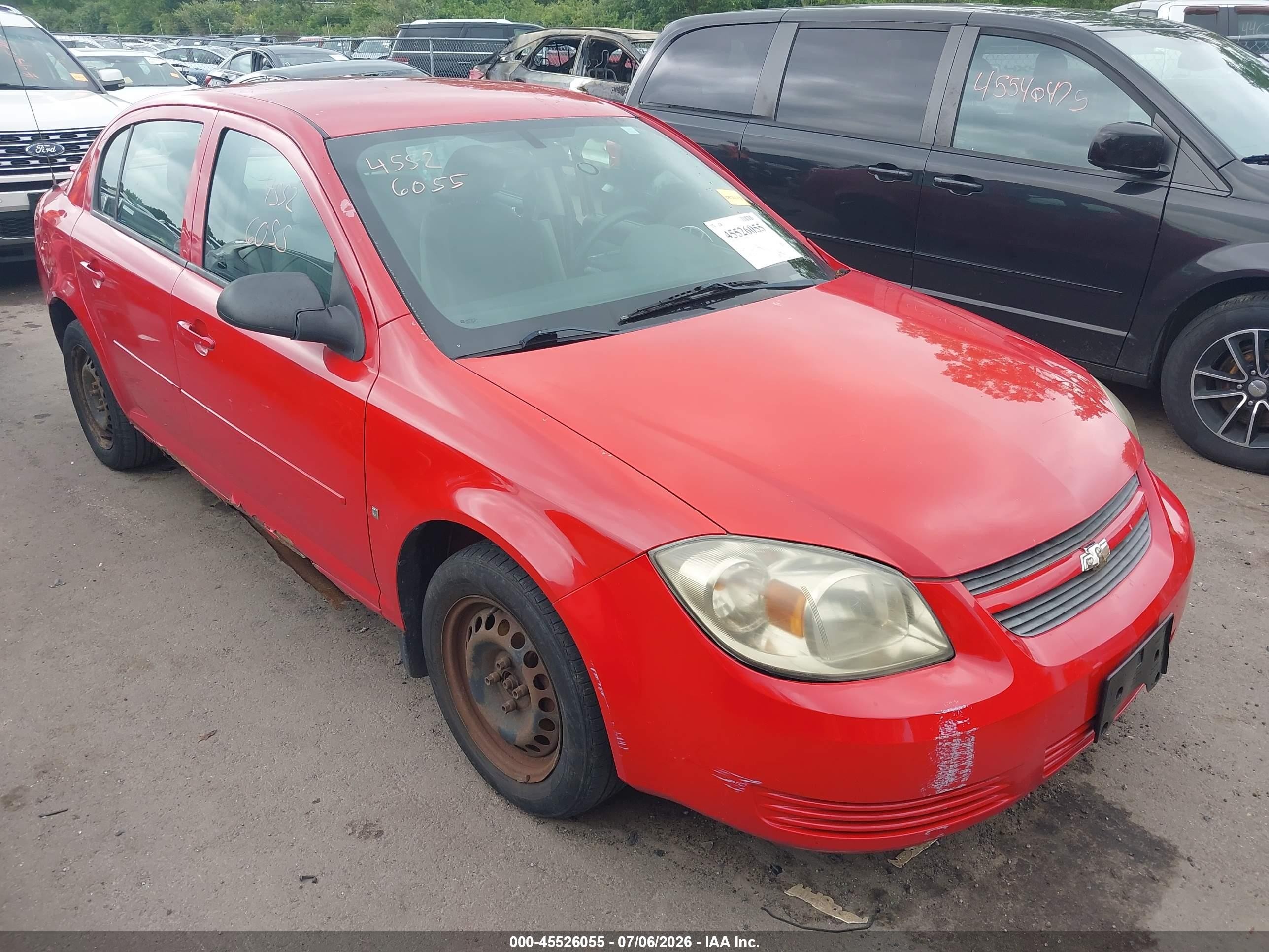2008 Chevrolet Cobalt Lt Red vin: 1G1AL58F787202606