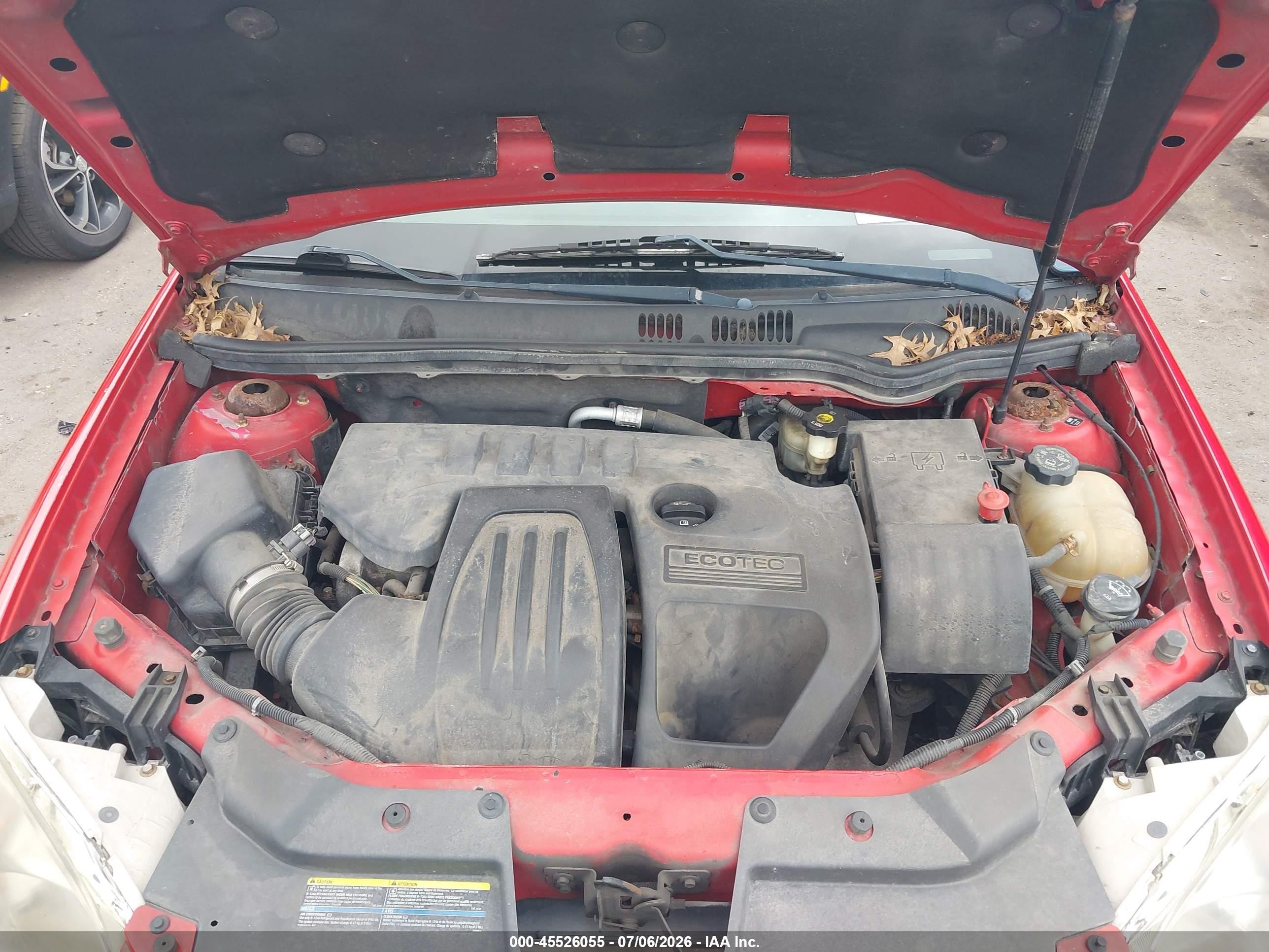 2008 Chevrolet Cobalt Lt Red vin: 1G1AL58F787202606