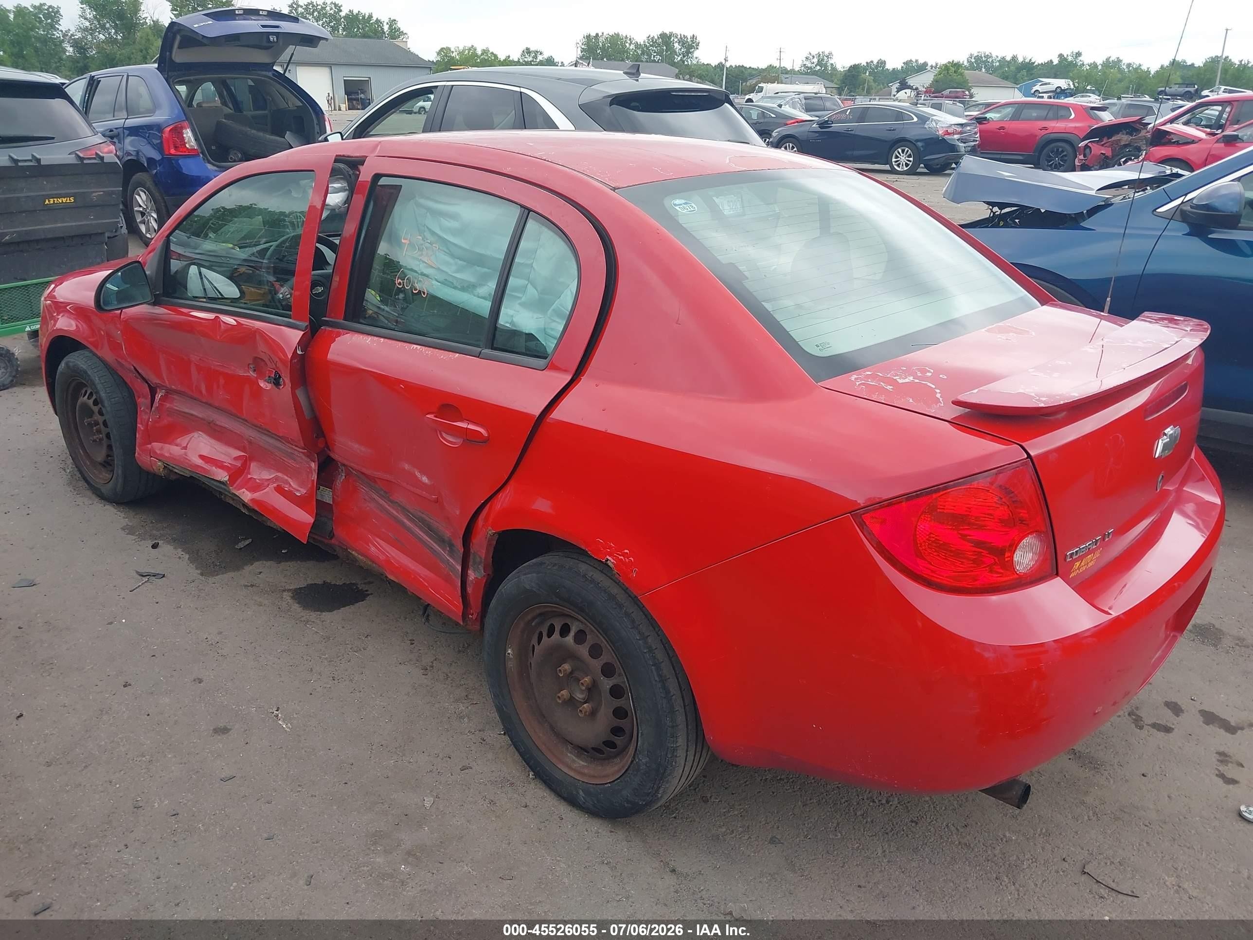 2008 Chevrolet Cobalt Lt Red vin: 1G1AL58F787202606